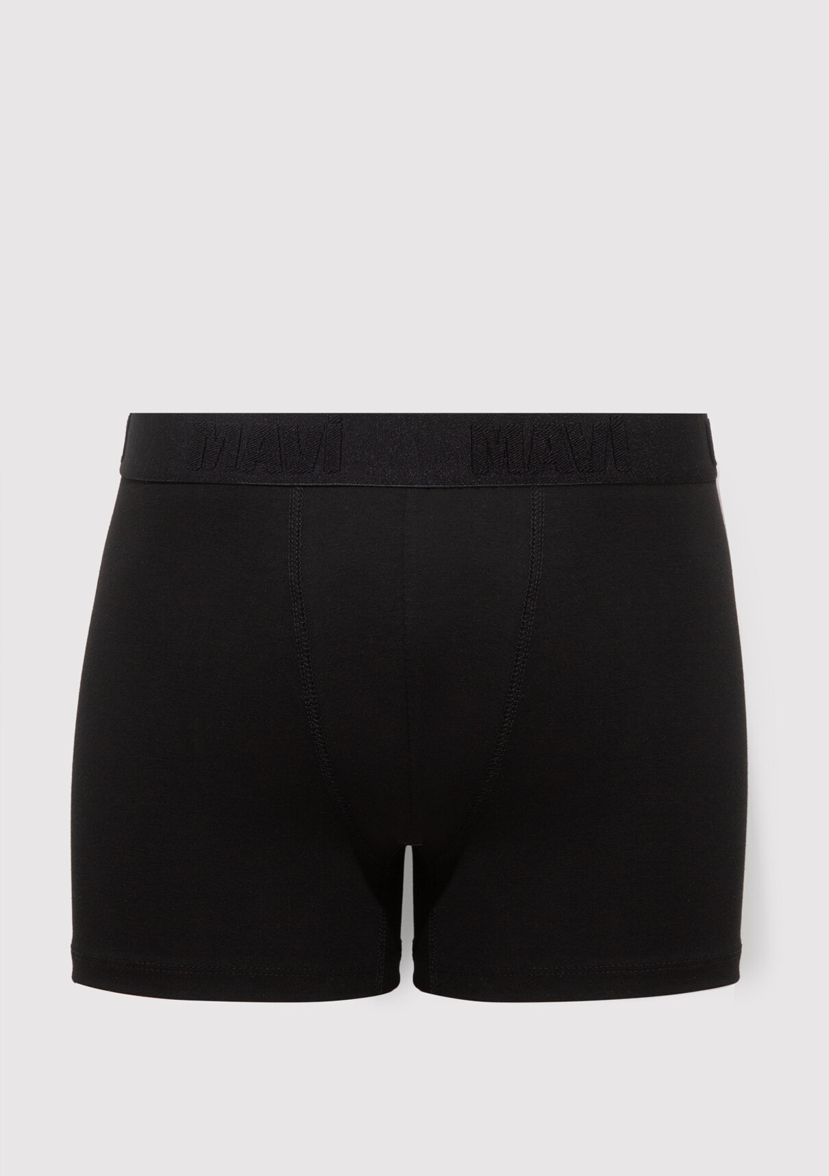 Mavi 3lü Siyah Basic Boxer görsel 3