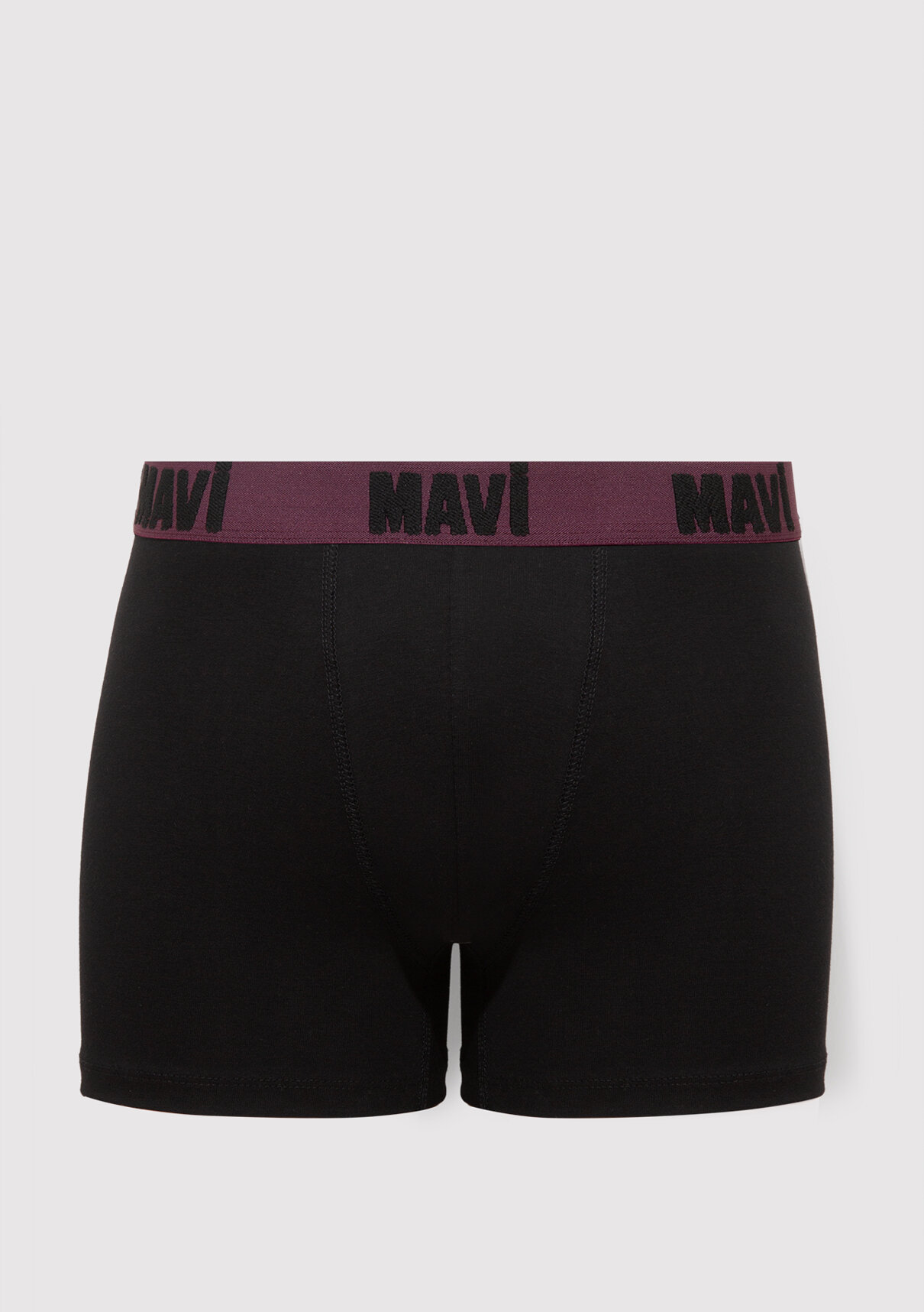 Mavi 3lü Siyah Basic Boxer görsel 4