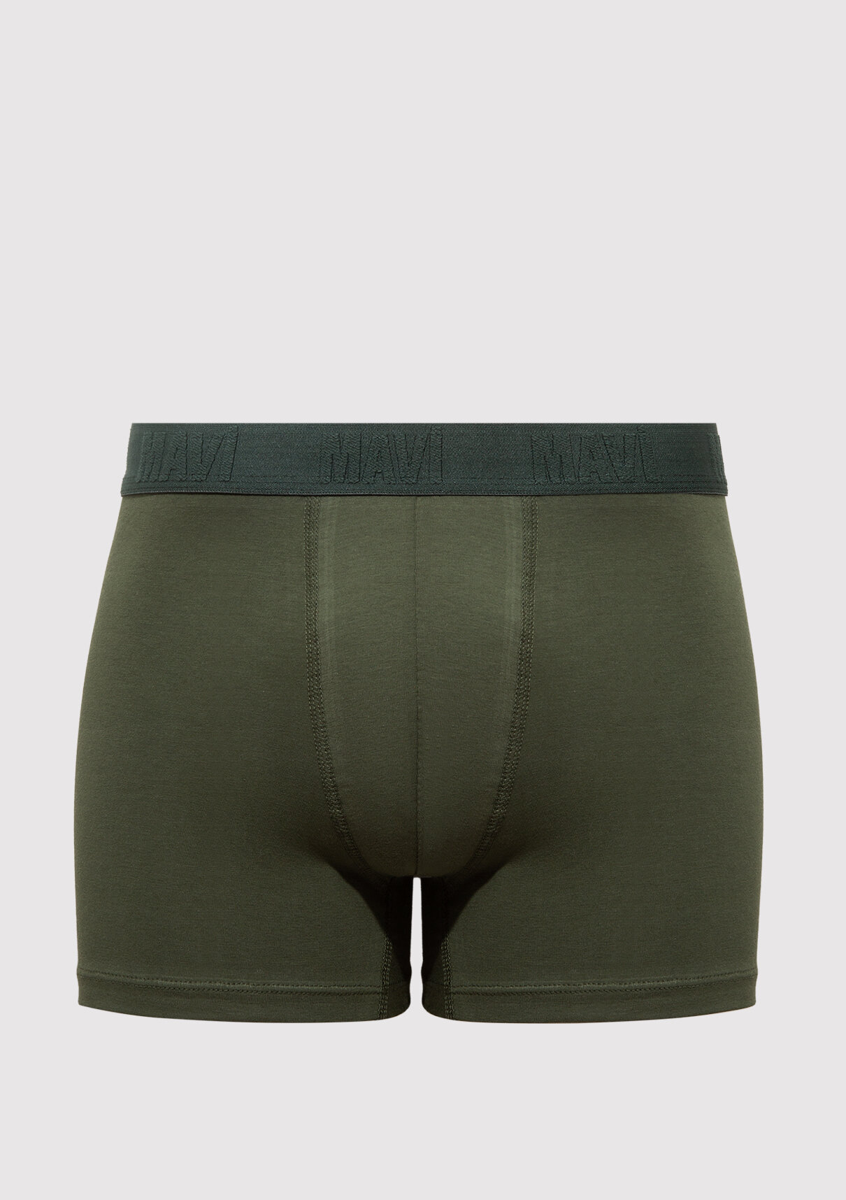 Mavi 5li Renkli Basic Boxer görsel 3