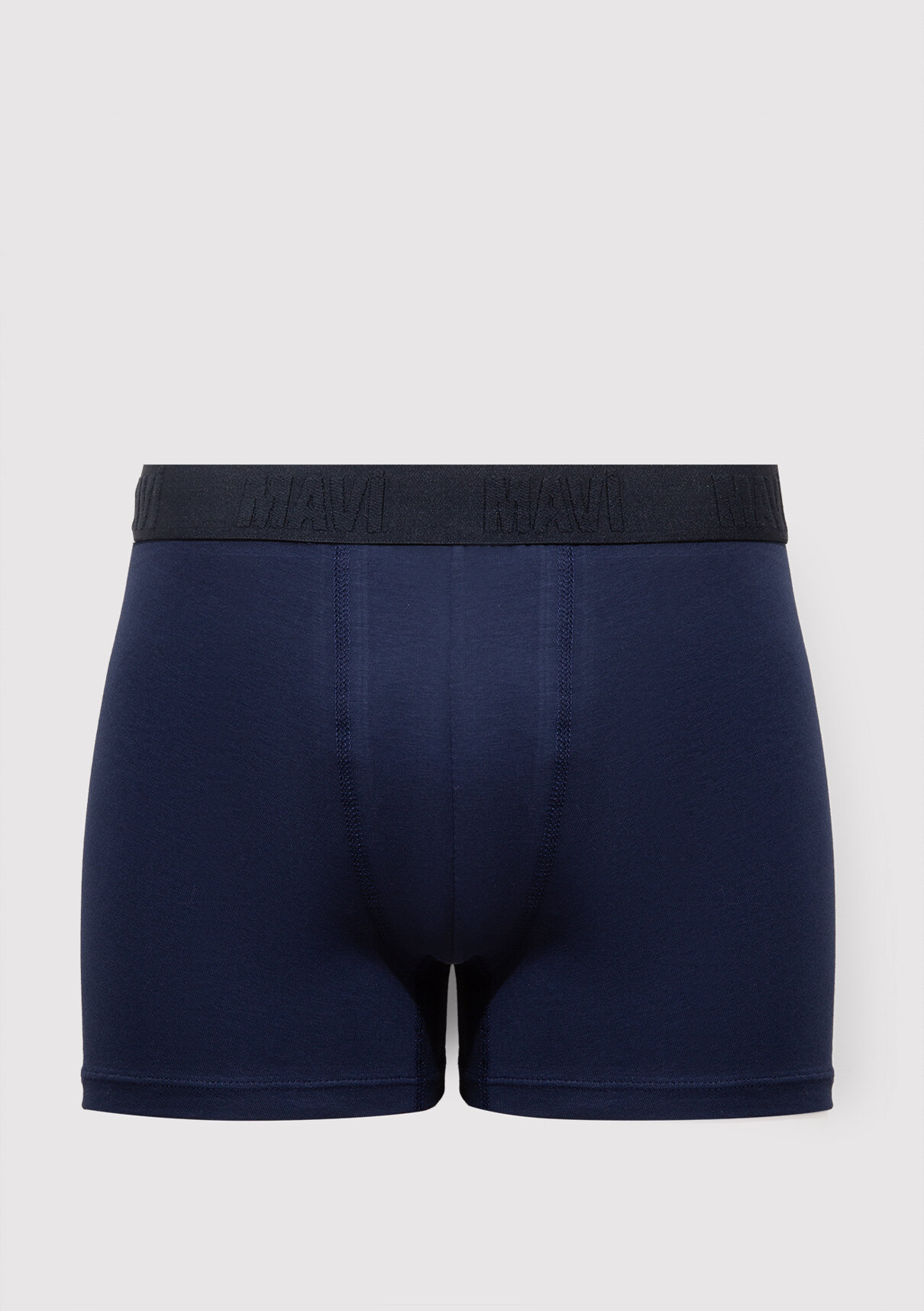 Mavi 5li Renkli Basic Boxer görsel 4