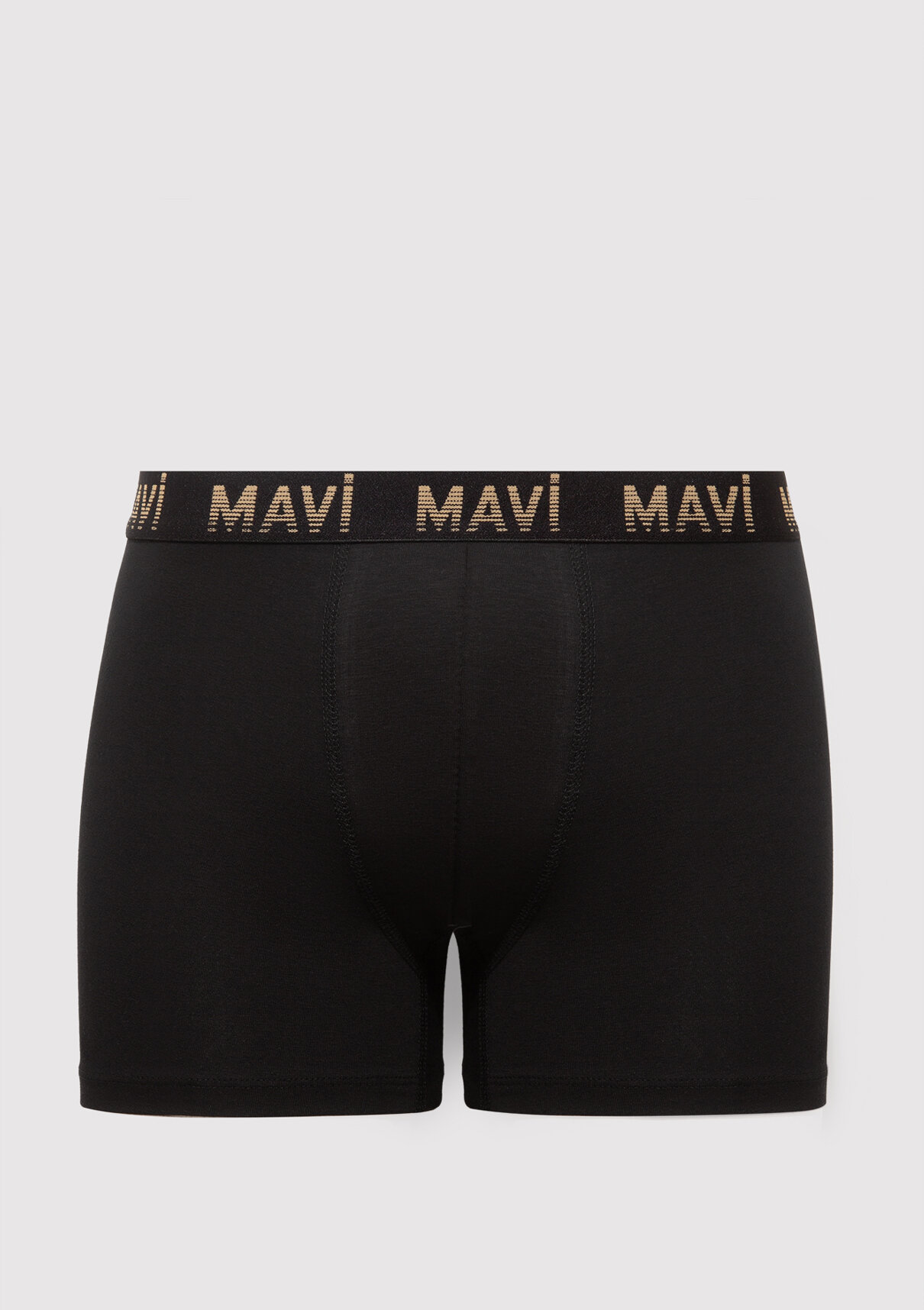 Mavi 7li Siyah Basic Boxer görsel 2