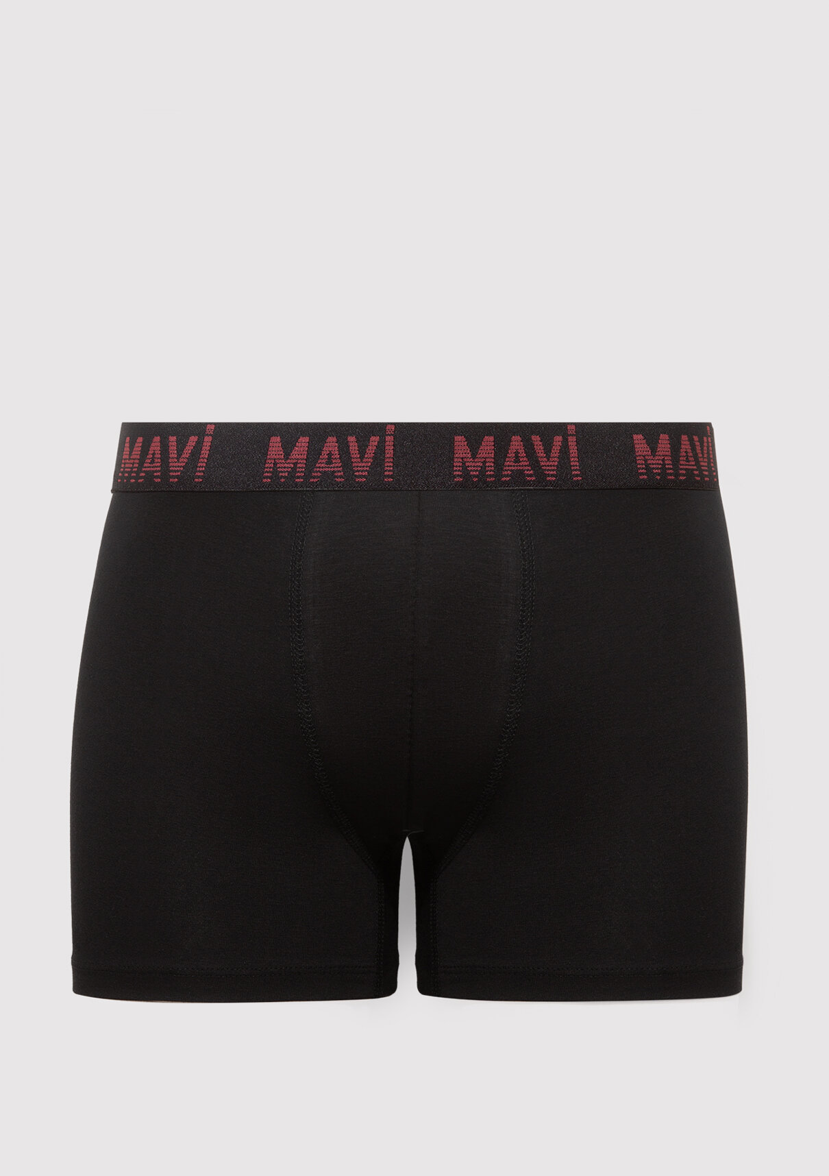 Mavi 7li Siyah Basic Boxer görsel 3