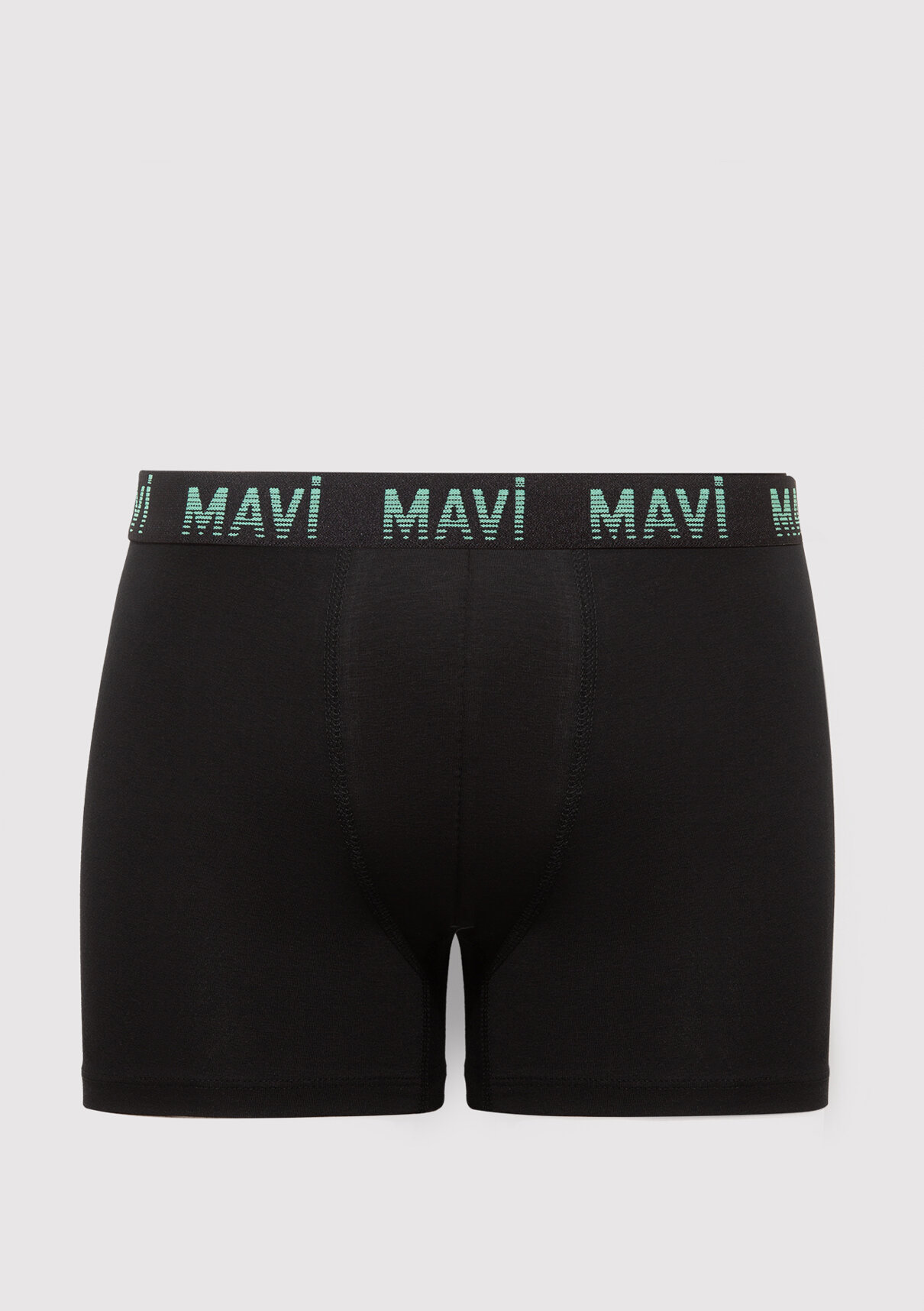 Mavi 7li Siyah Basic Boxer görsel 5