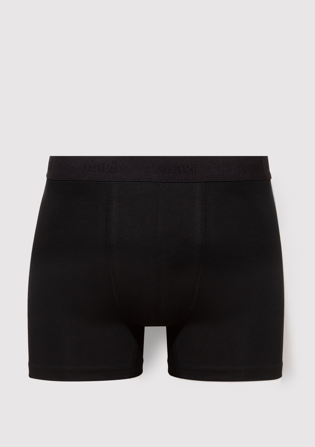 Mavi 3lü Baskılı Siyah Boxer görsel 4