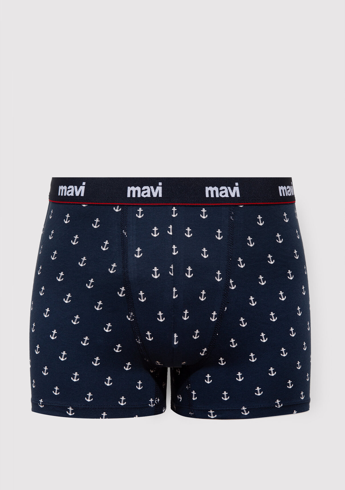 Mavi 3lü Baskılı Lacivert Boxer görsel 2