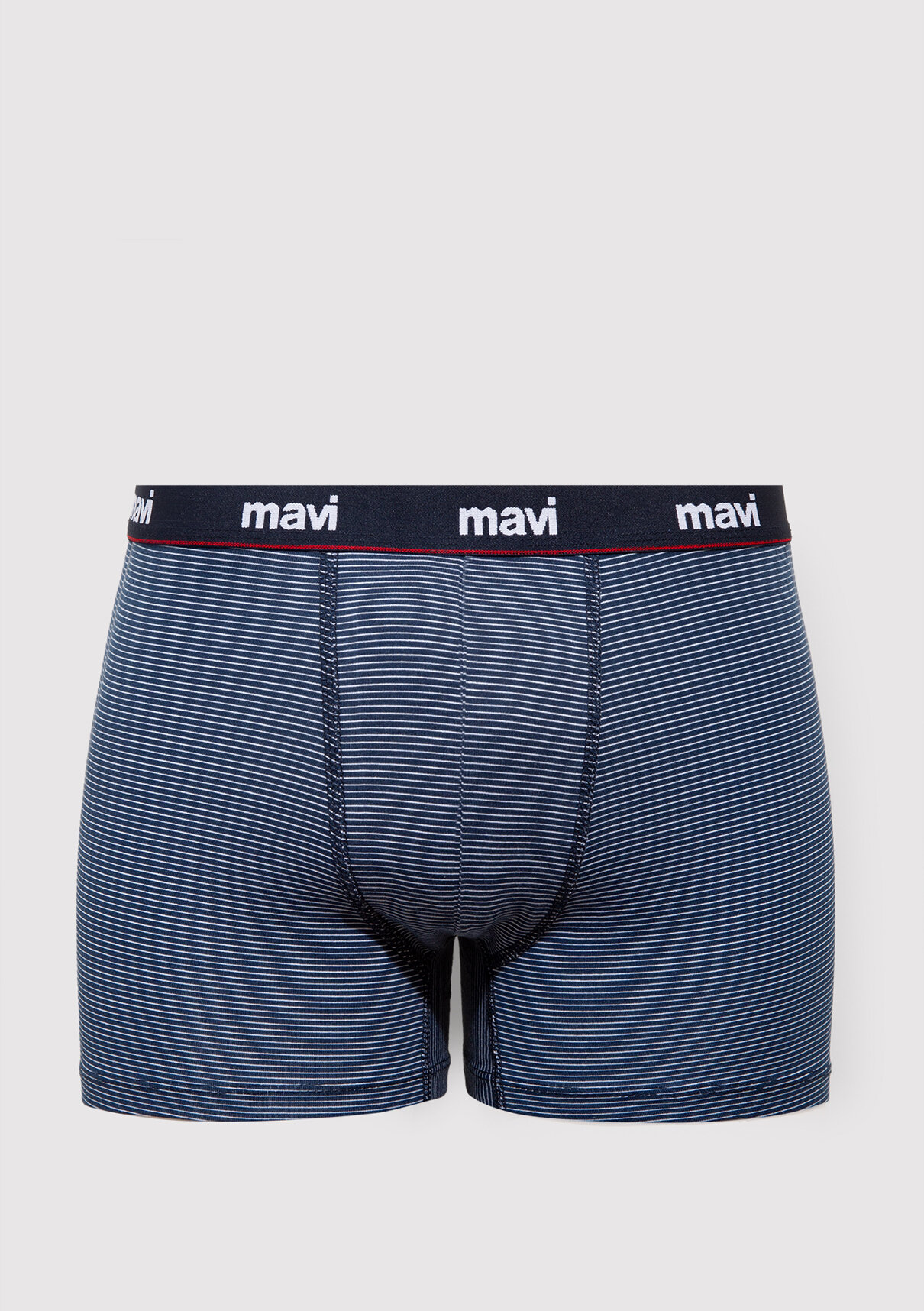 Mavi 3lü Baskılı Lacivert Boxer görsel 3