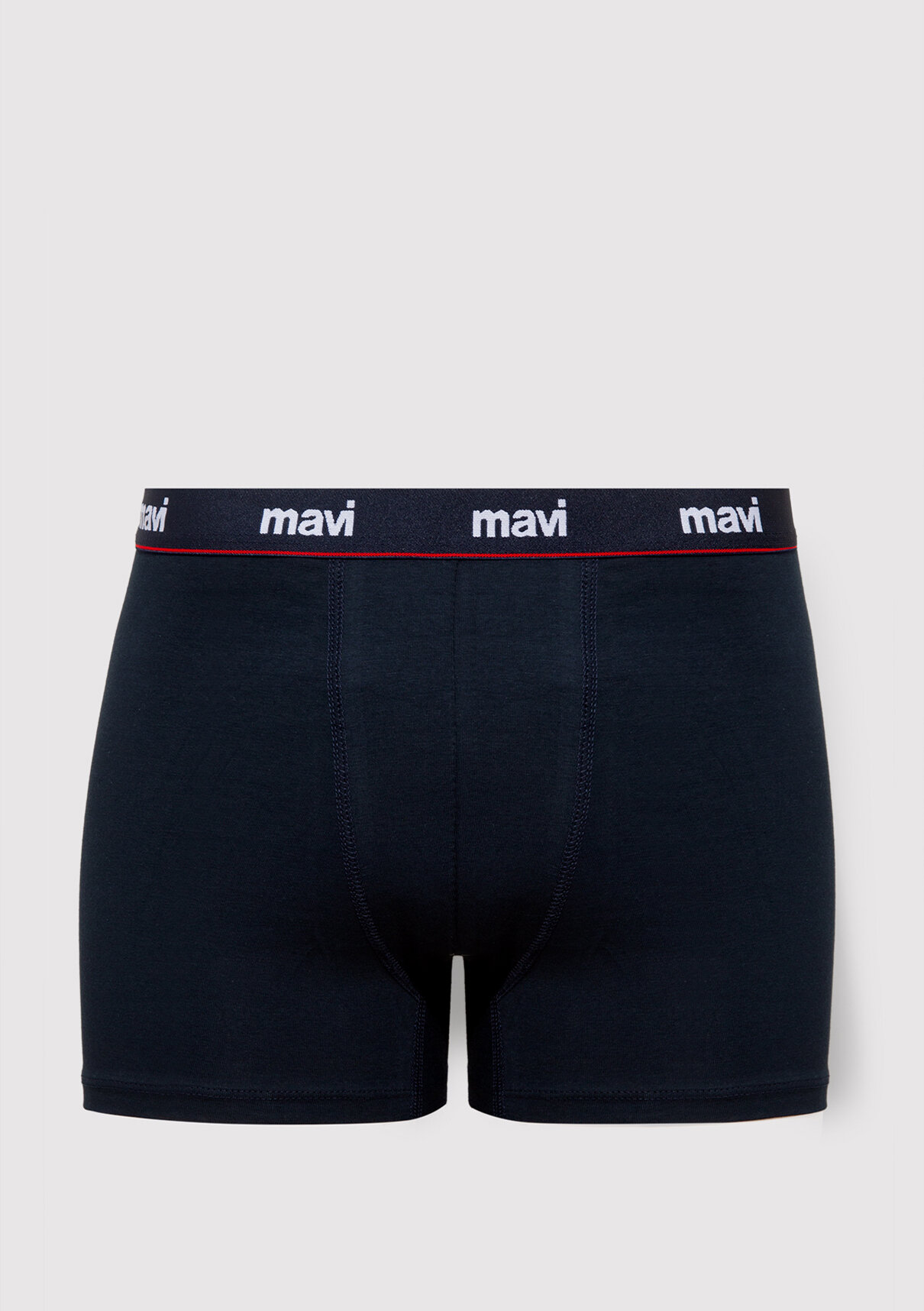 Mavi 3lü Baskılı Lacivert Boxer görsel 4