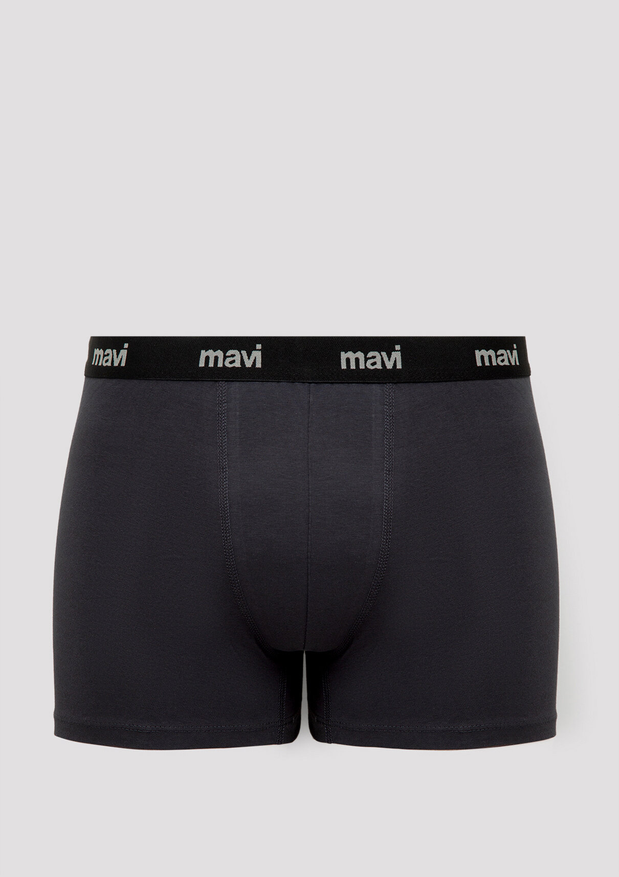 Mavi 3lü Baskılı Gri Boxer görsel 3