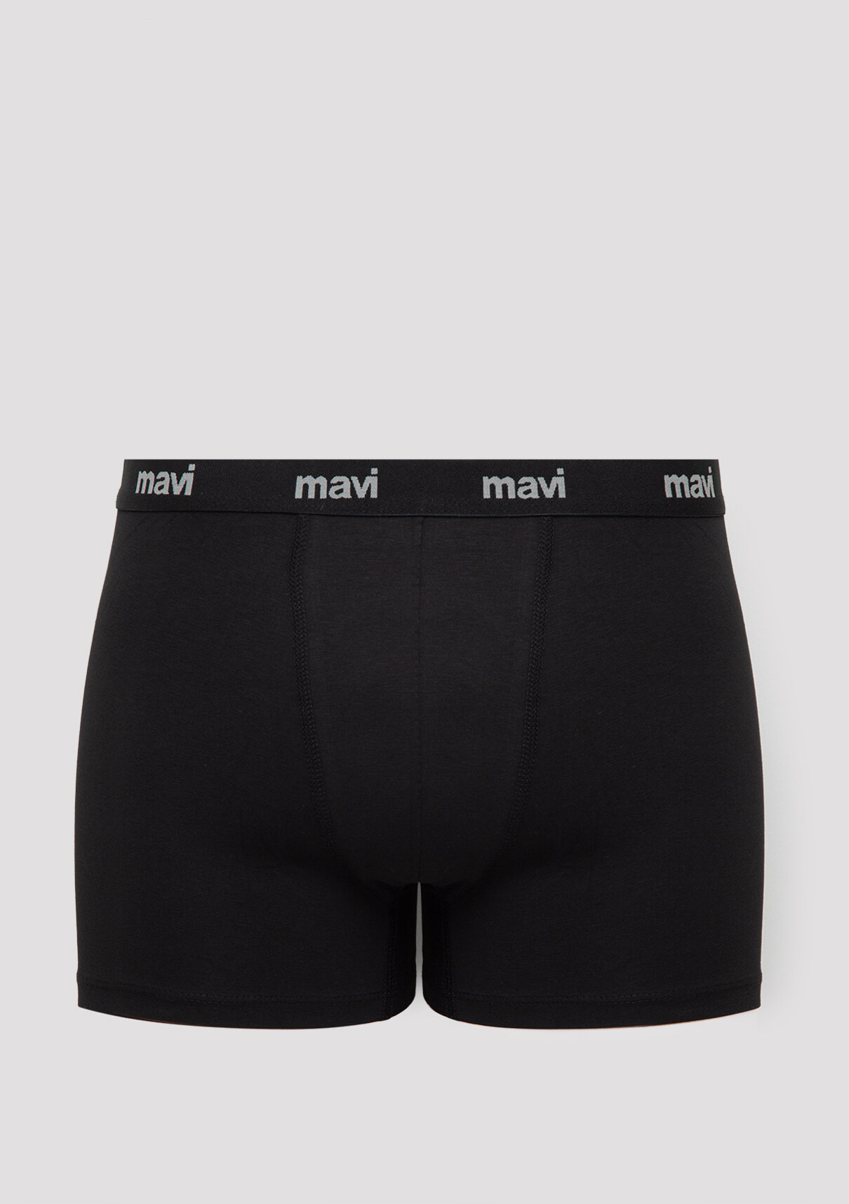 Mavi 3lü Baskılı Gri Boxer görsel 4