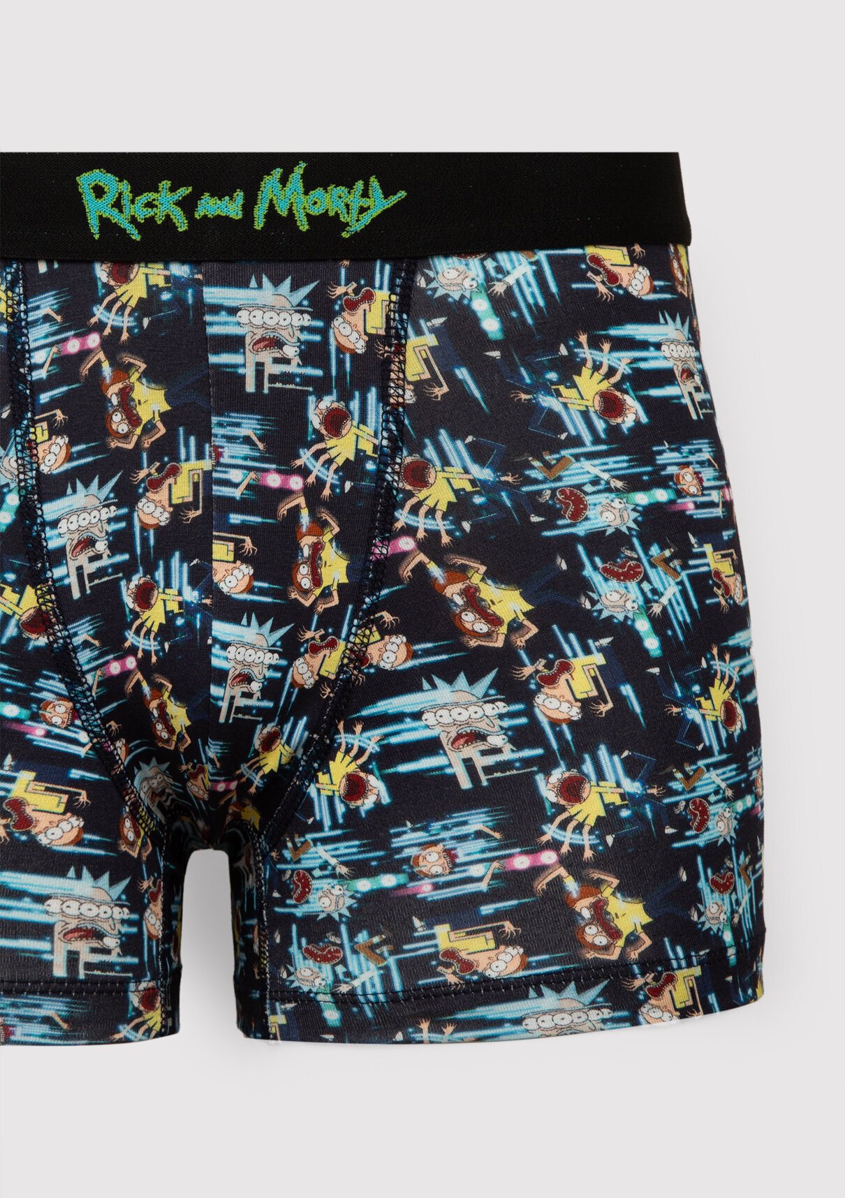 Mavi Rick and Morty Baskılı Lacivert Boxer görsel 2