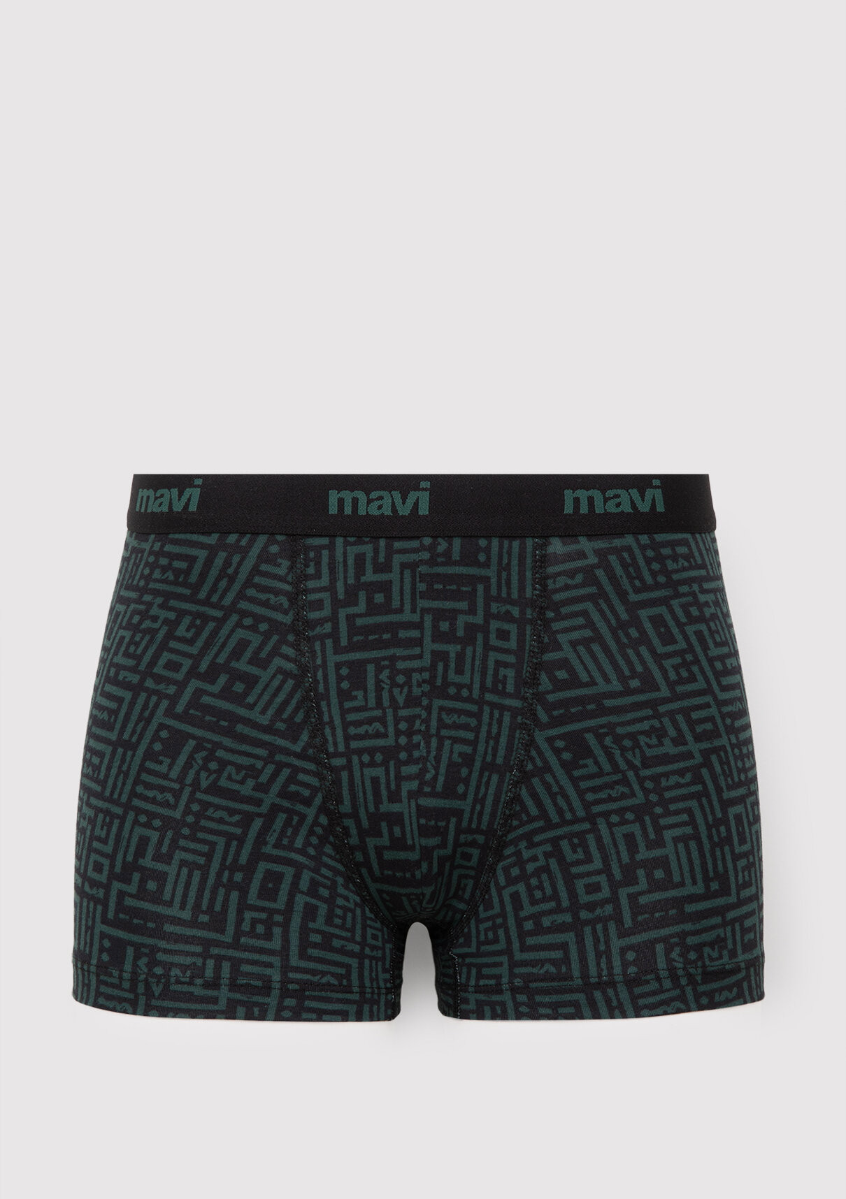 Mavi Baskılı Yeşil Boxer görsel 2