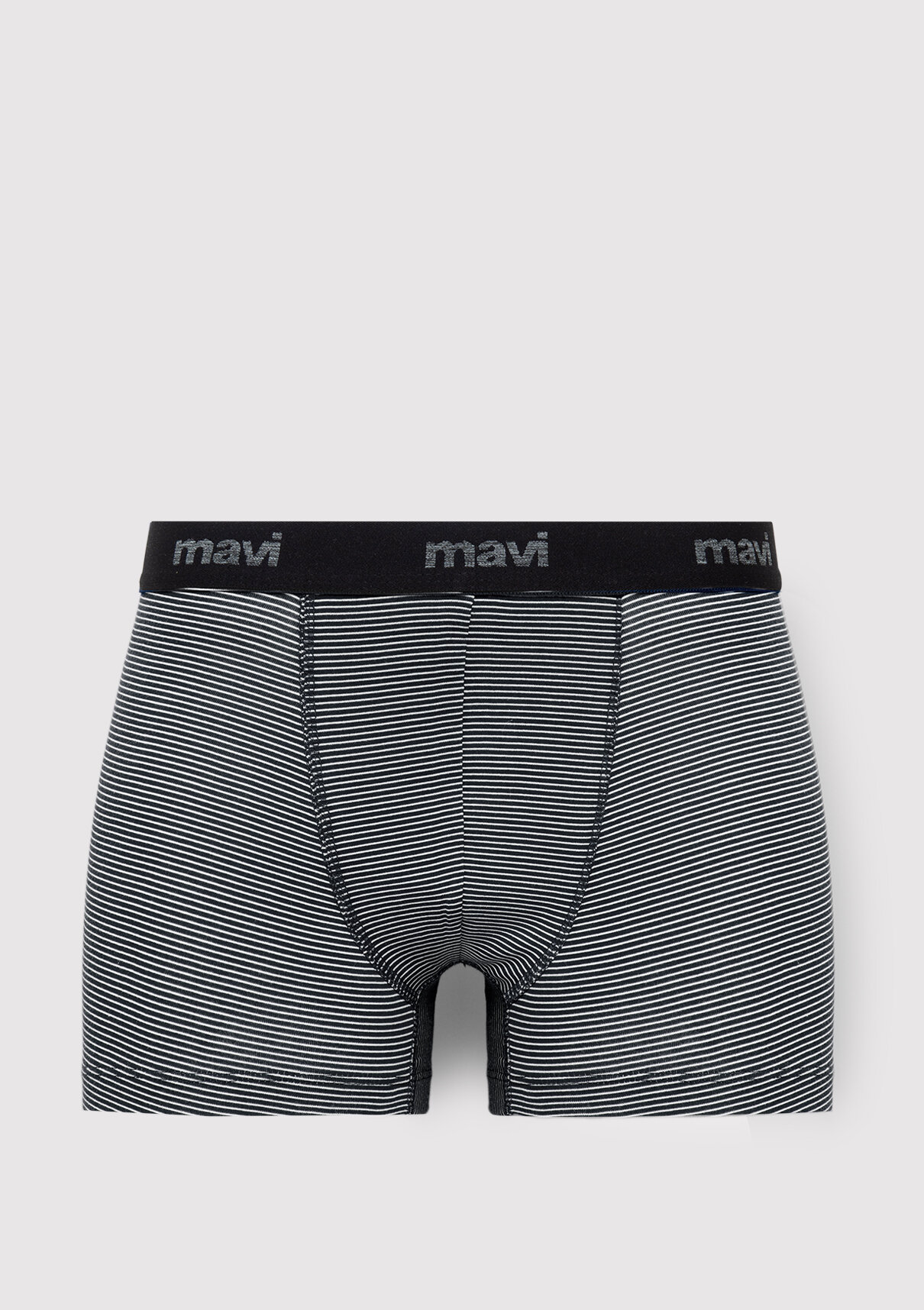 Mavi 3lü Çizgili Boxer görsel 4