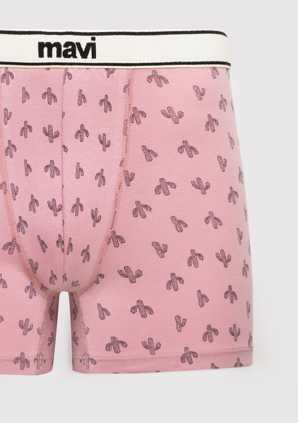 Mavi Baskılı Pembe Boxer görsel 2