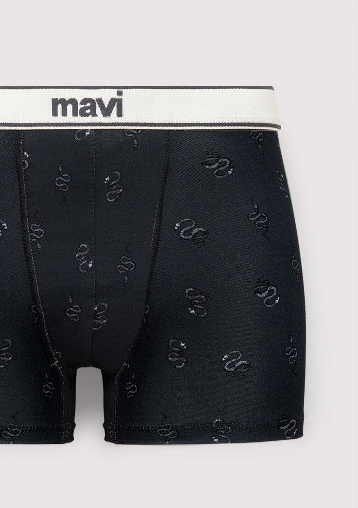 Mavi Baskılı Antrasit Boxer görsel 2
