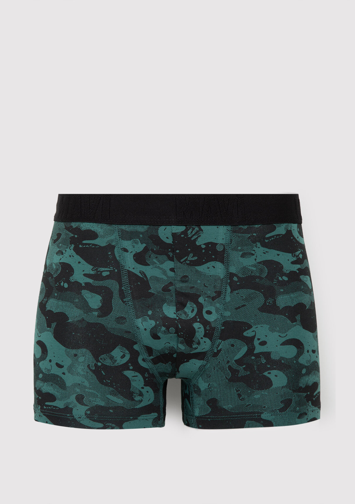Mavi Baskılı Yeşil Boxer