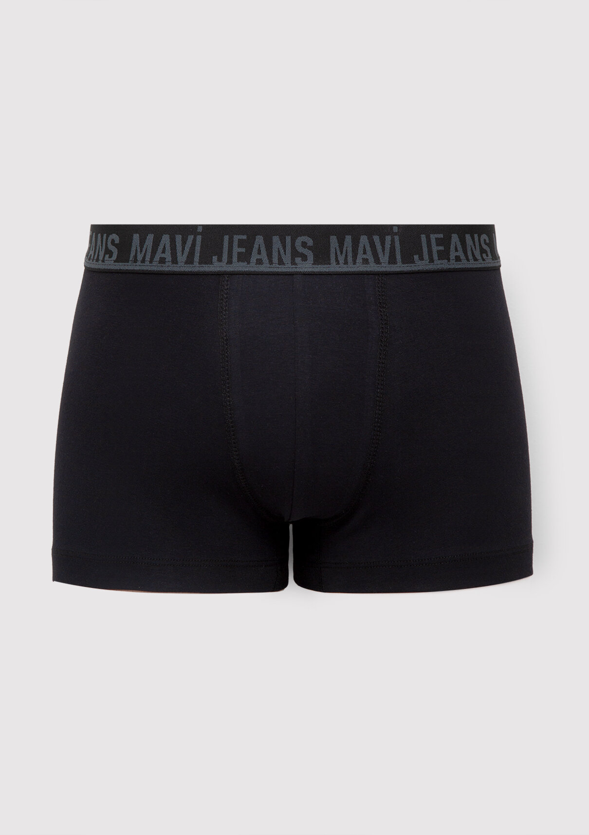 Mavi Siyah Basic Boxer