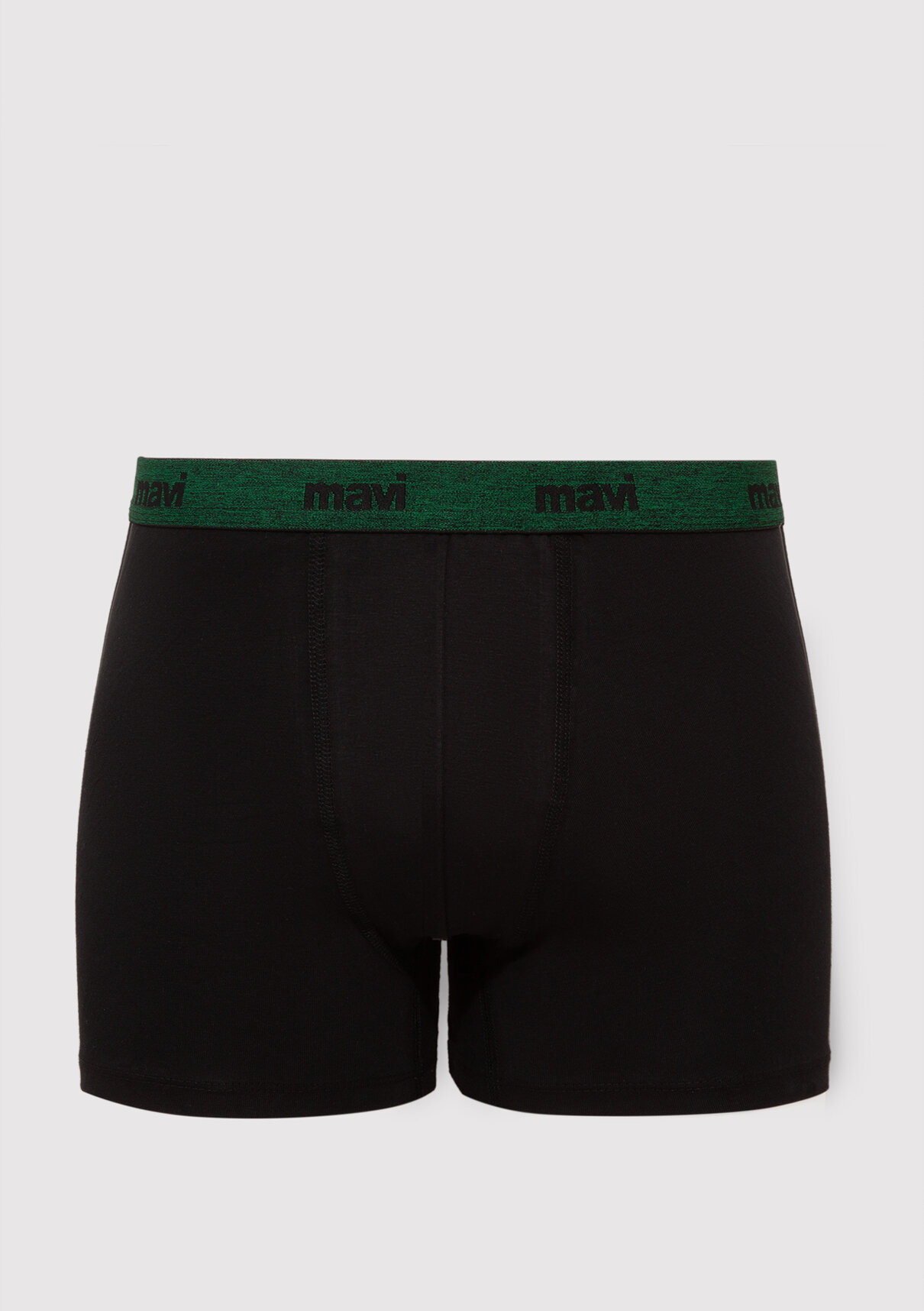 Mavi Siyah Basic Boxer