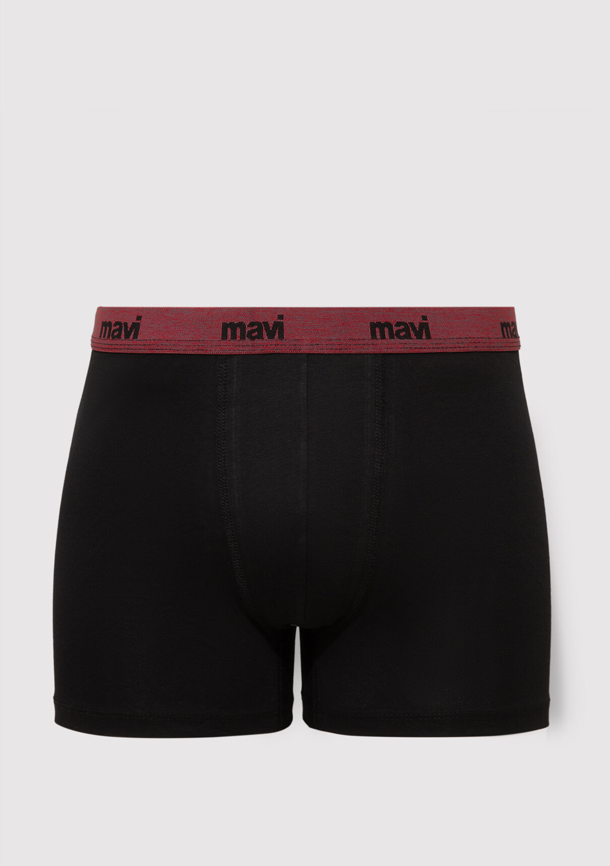 Mavi Siyah Basic Boxer