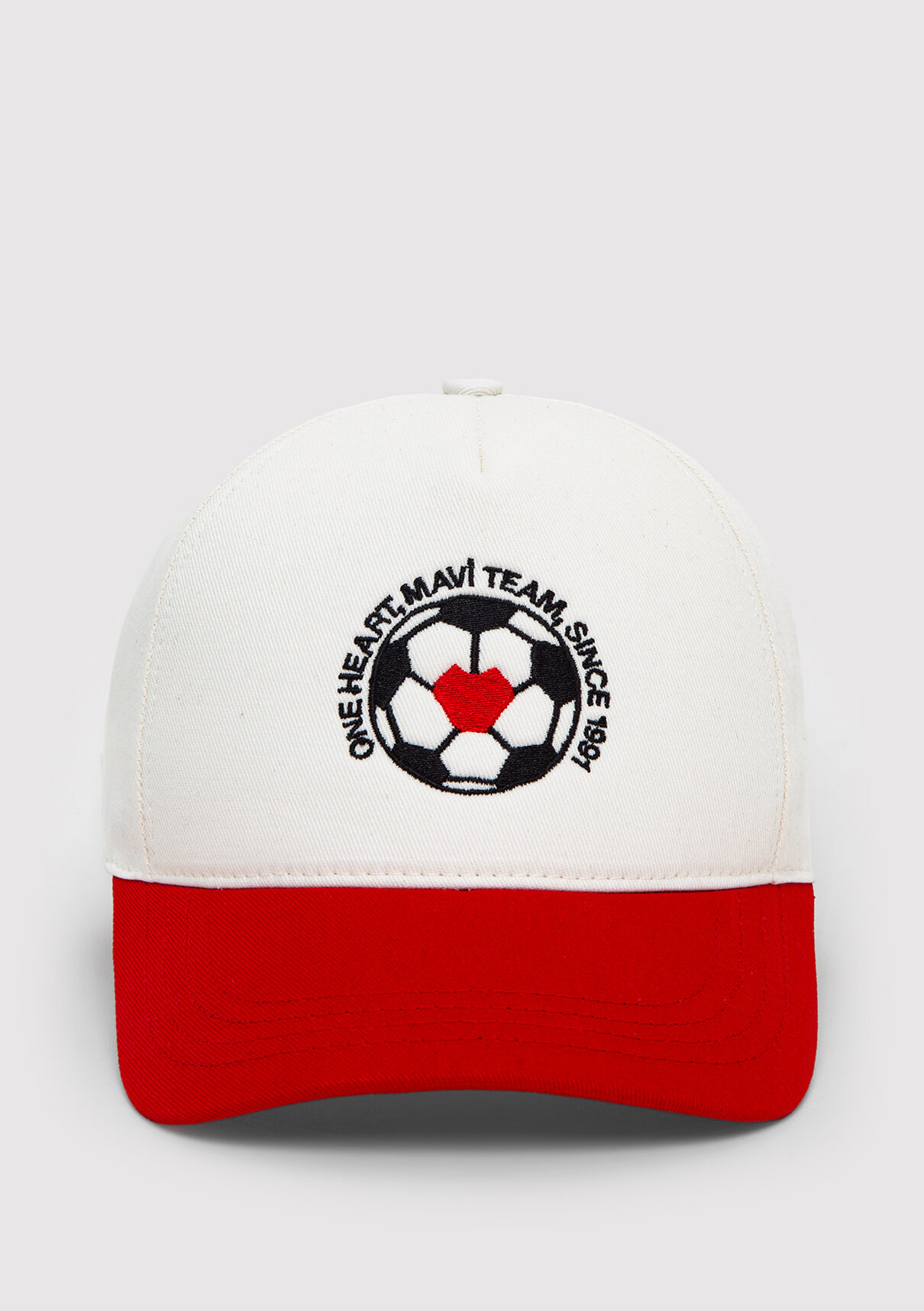 Mavi Team Mavi Futbol Koleksiyonu Nakışlı Beyaz Şapka görsel 3