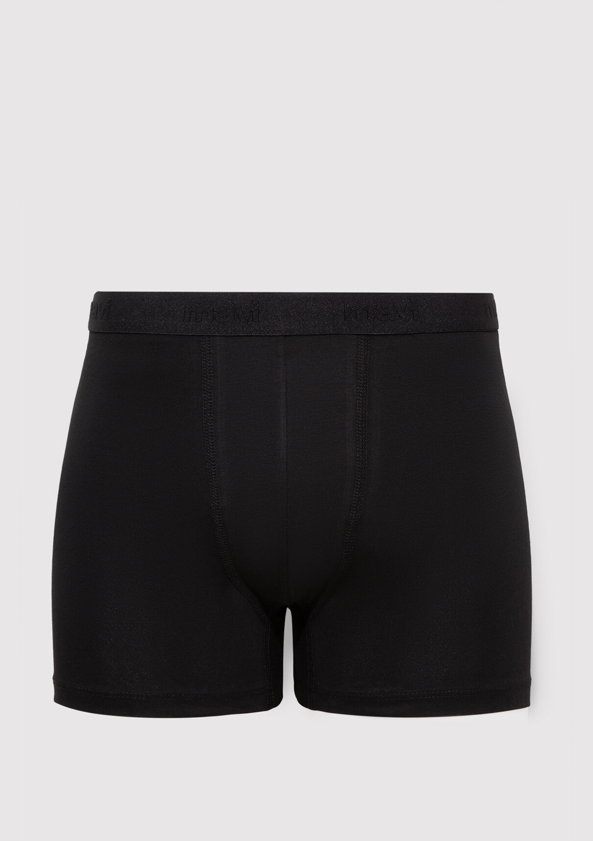 Mavi Siyah Basic Boxer