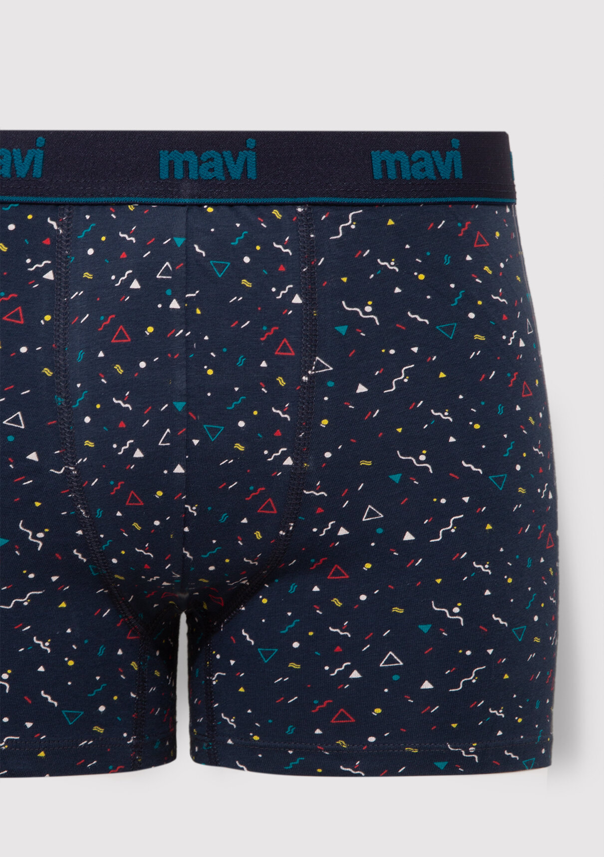 Mavi Baskılı Lacivert Boxer görsel 2