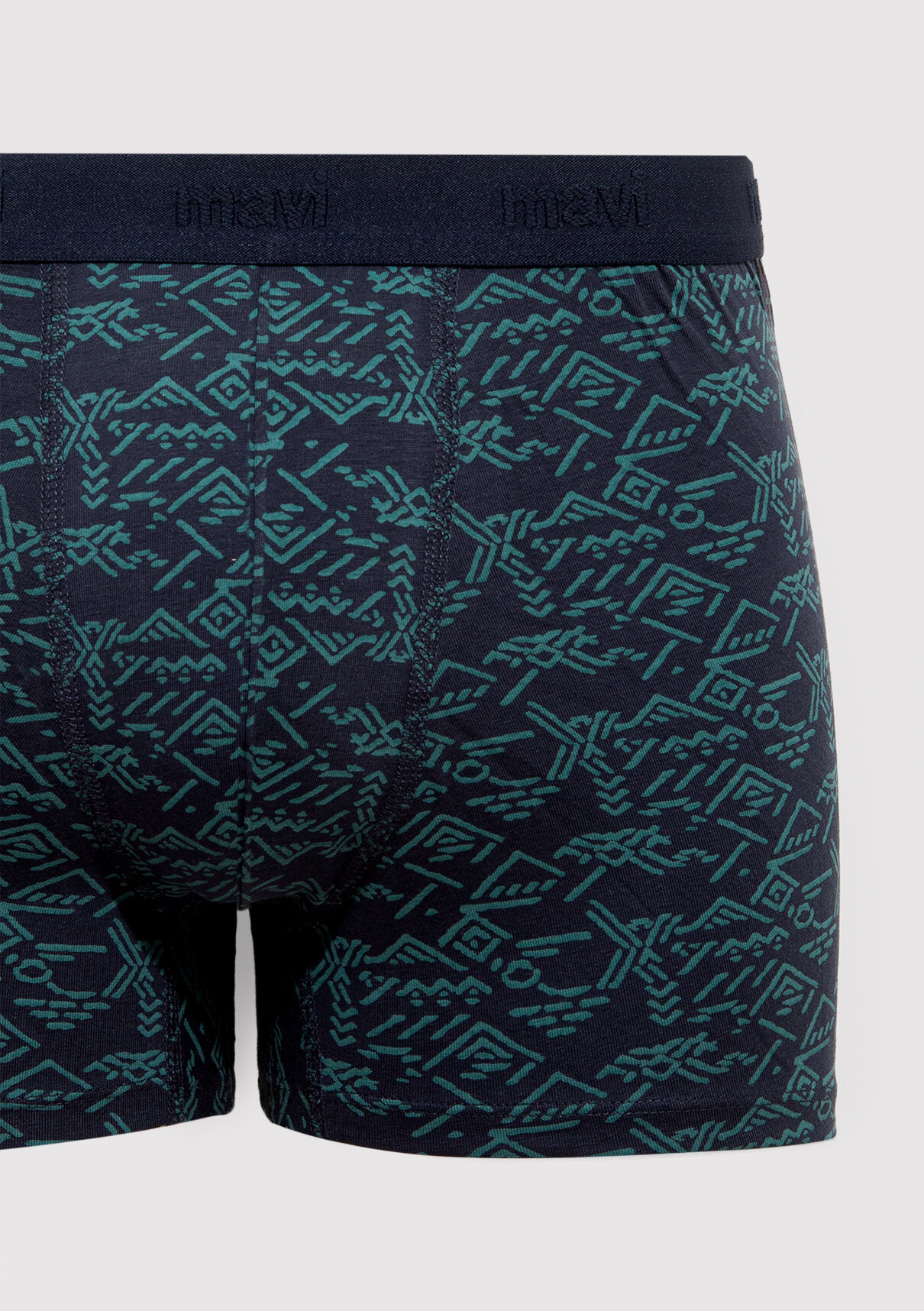 Mavi Baskılı Lacivert Boxer görsel 2
