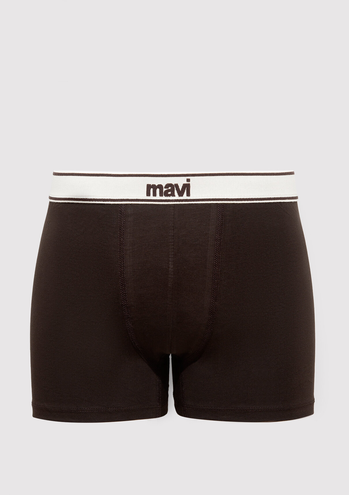 Mavi Kahverengi Basic Boxer