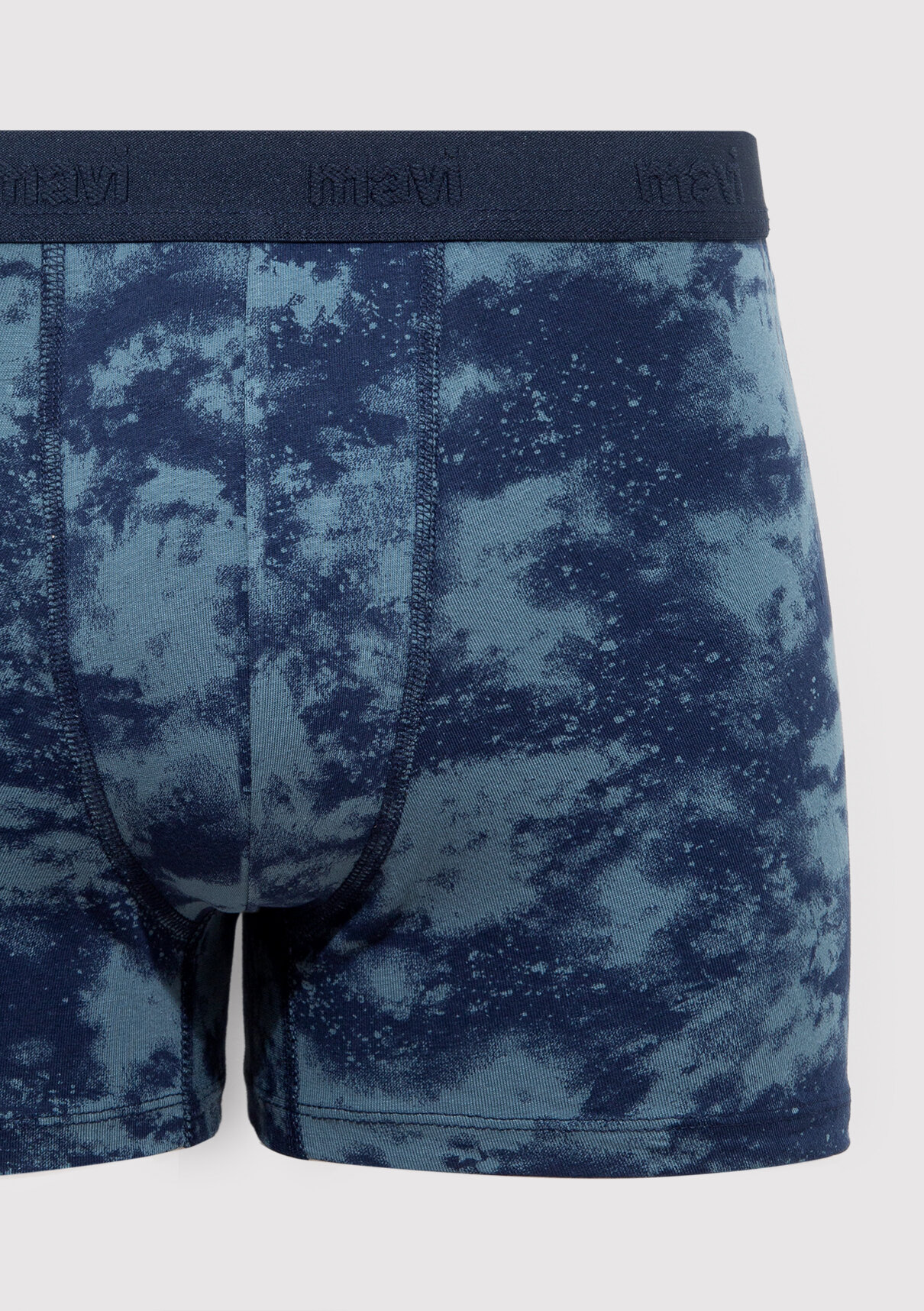 Mavi Batik Desenli Lacivert Boxer görsel 2