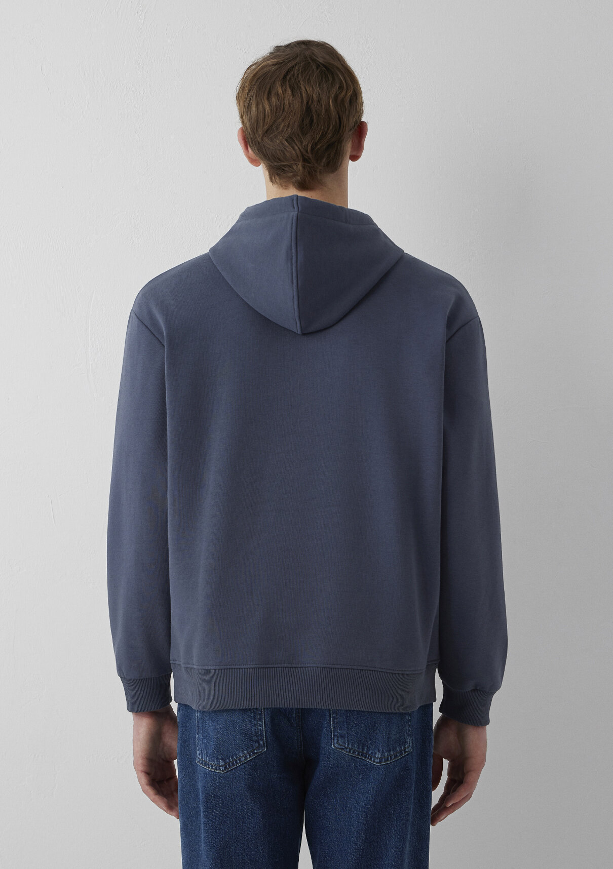 Mavi Logo Baskılı Kapüşonlu Lacivert Sweatshirt görsel 5