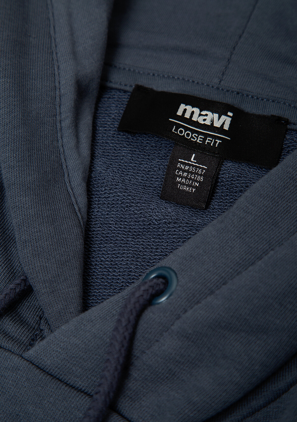 Mavi Logo Baskılı Kapüşonlu Lacivert Sweatshirt görsel 8