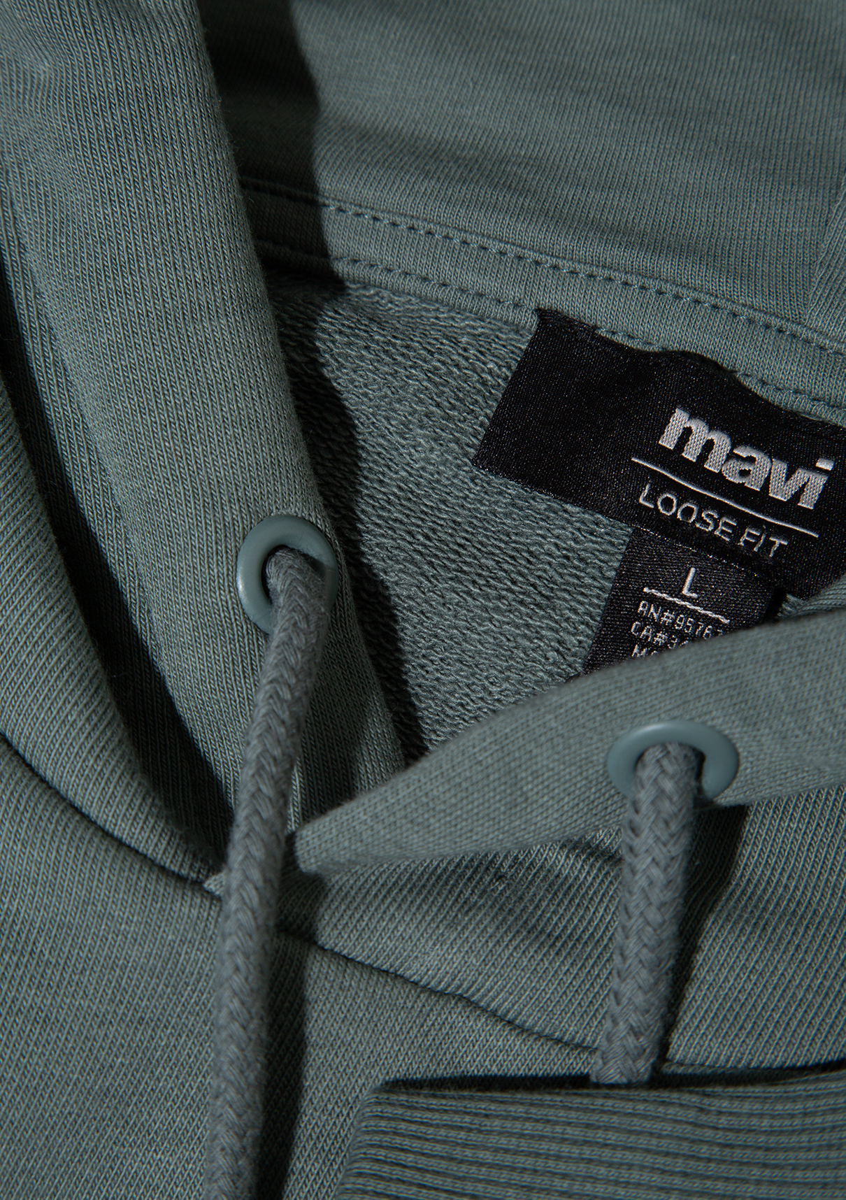 Mavi Logo Baskılı Kapüşonlu Yeşil Sweatshirt görsel 8