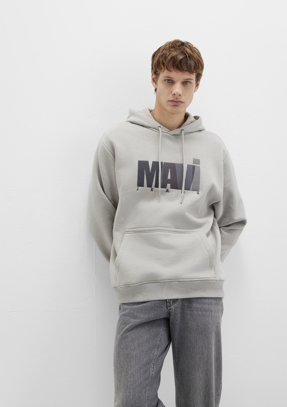 Mavi Jeans Logo Baskılı Gri Sweatshirt görsel 2