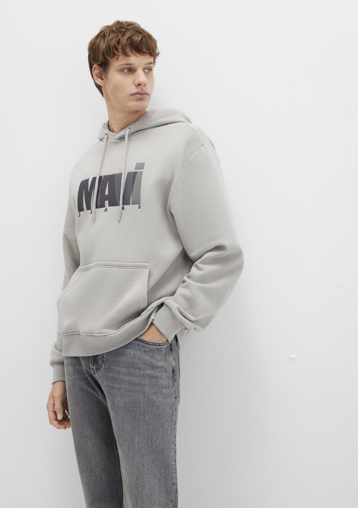 Mavi Jeans Logo Baskılı Gri Sweatshirt görsel 3