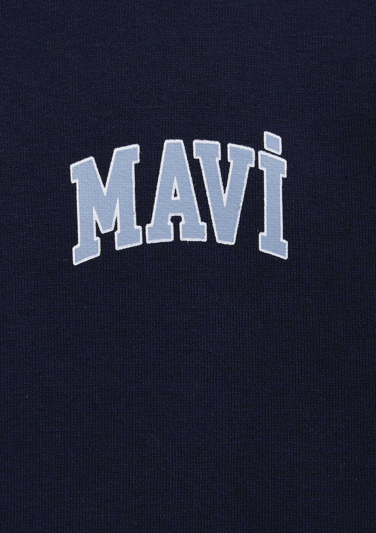 Mavi Logo Baskılı Yarı Fermuarlı Lacivert Sweatshirt görsel 7