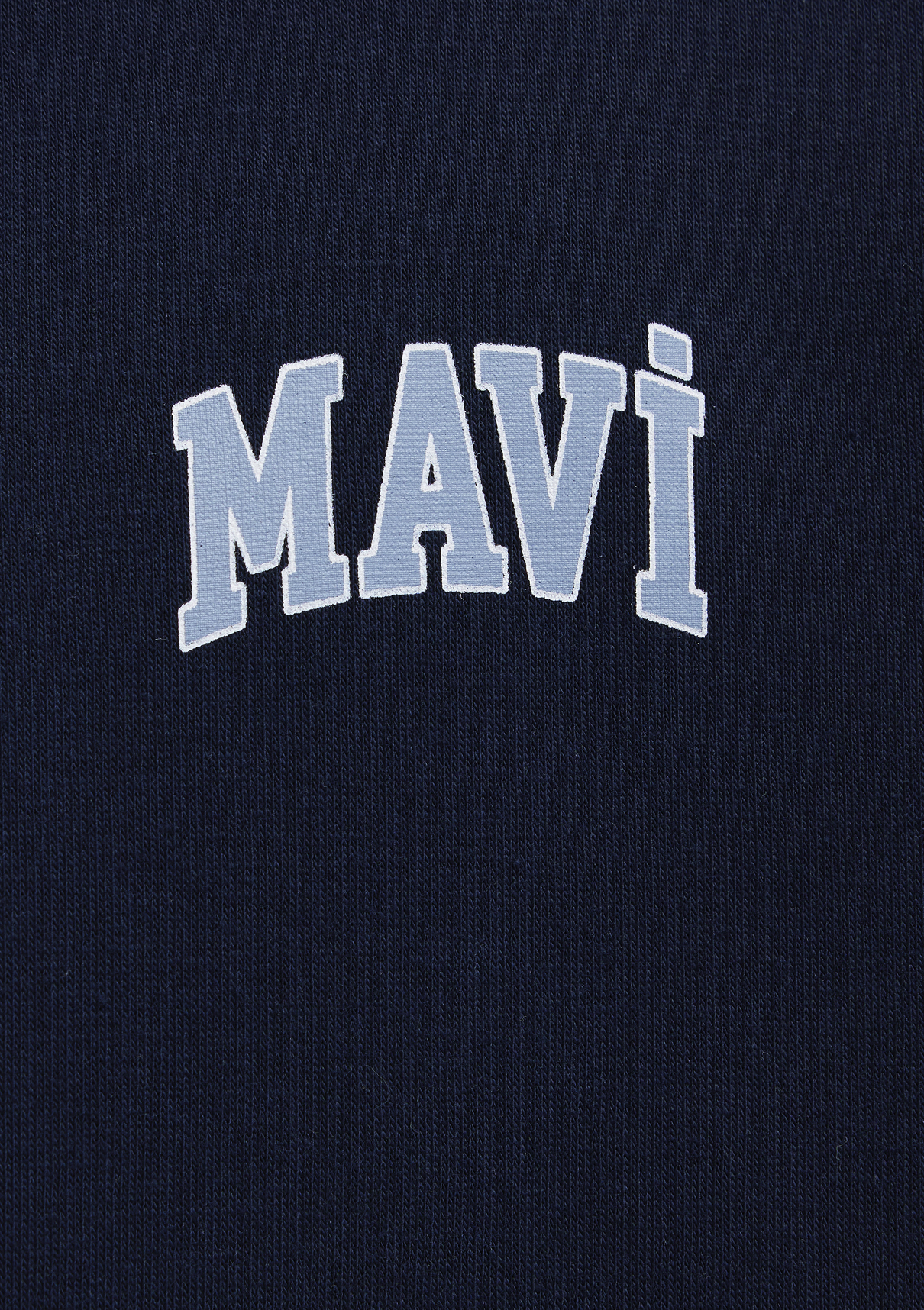 Mavi Logo Baskılı Yarı Fermuarlı Lacivert Sweatshirt görsel 7