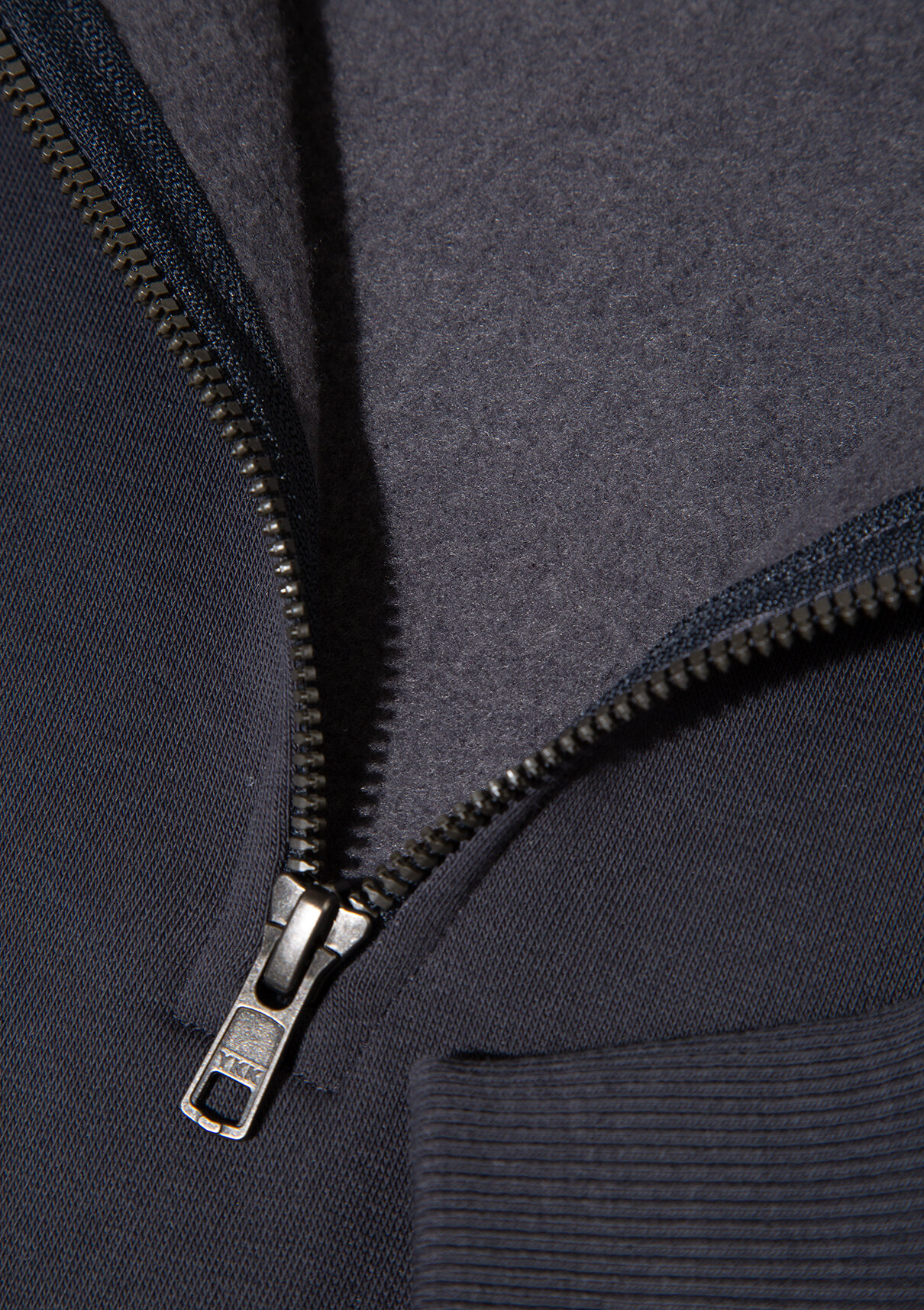 Mavi Logo Baskılı Yarı Fermuarlı Antrasit Sweatshirt görsel 7