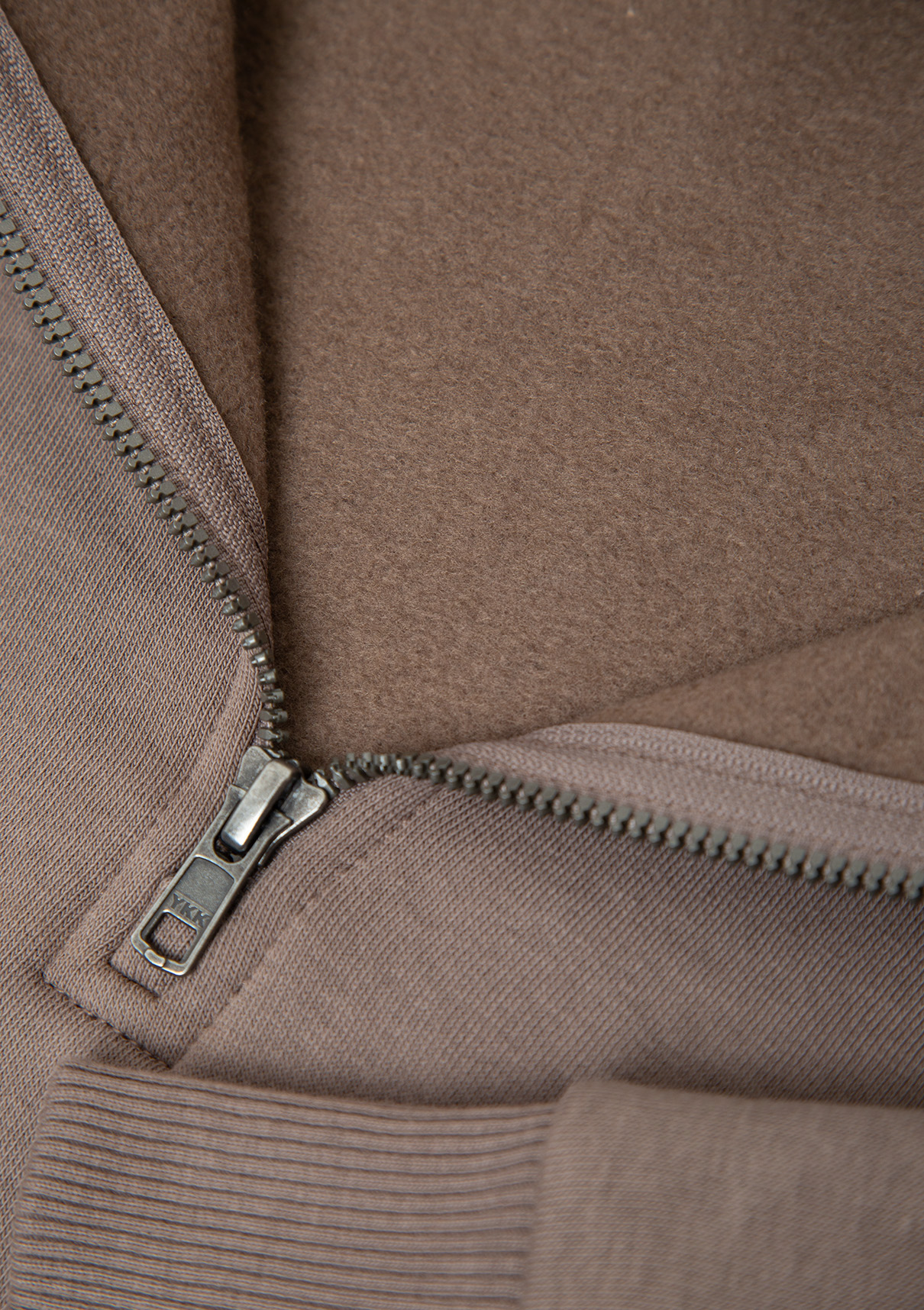 Mavi Logo Baskılı Yarı Fermuarlı Kahverengi Sweatshirt görsel 8