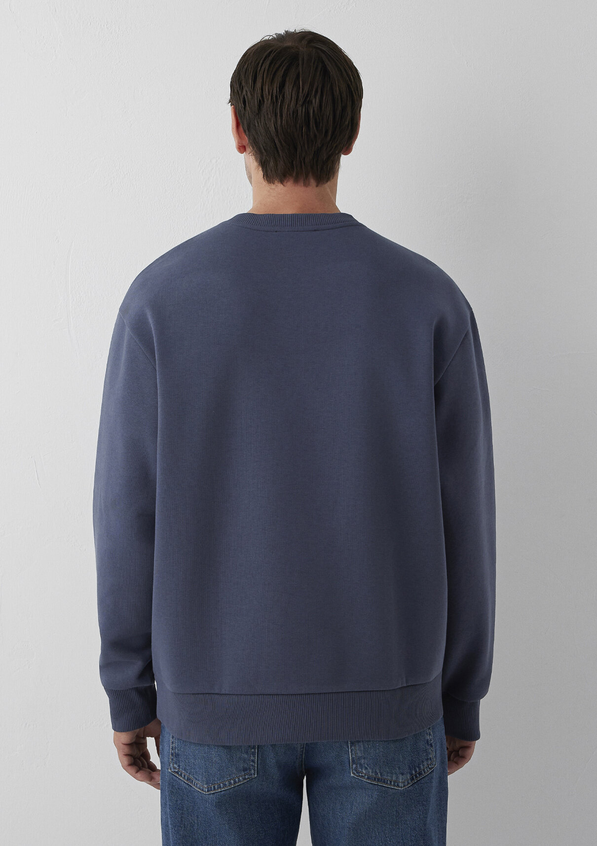 Mavi Bisiklet Yaka Lacivert Basic Sweatshirt görsel 5