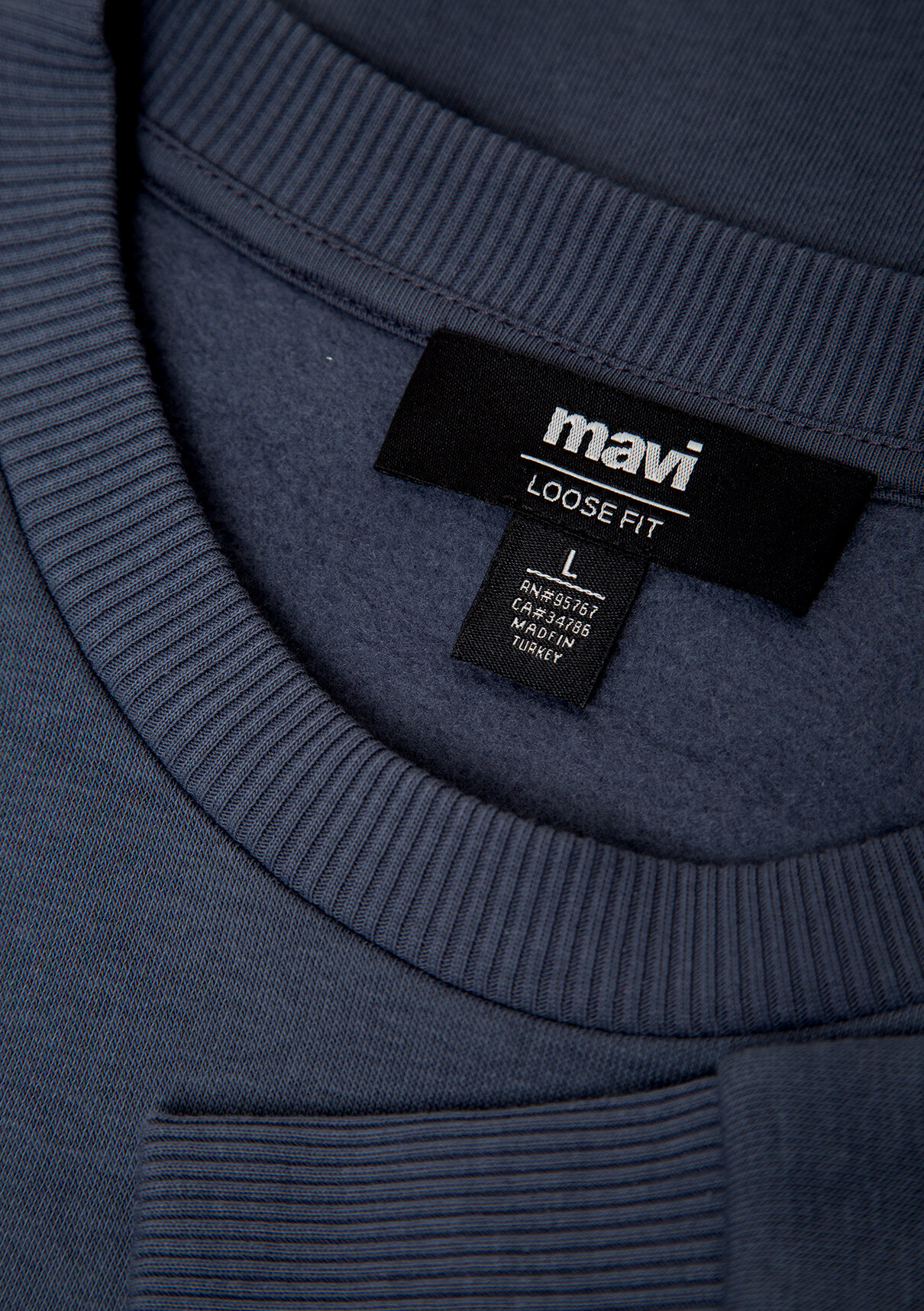 Mavi Bisiklet Yaka Lacivert Basic Sweatshirt görsel 7