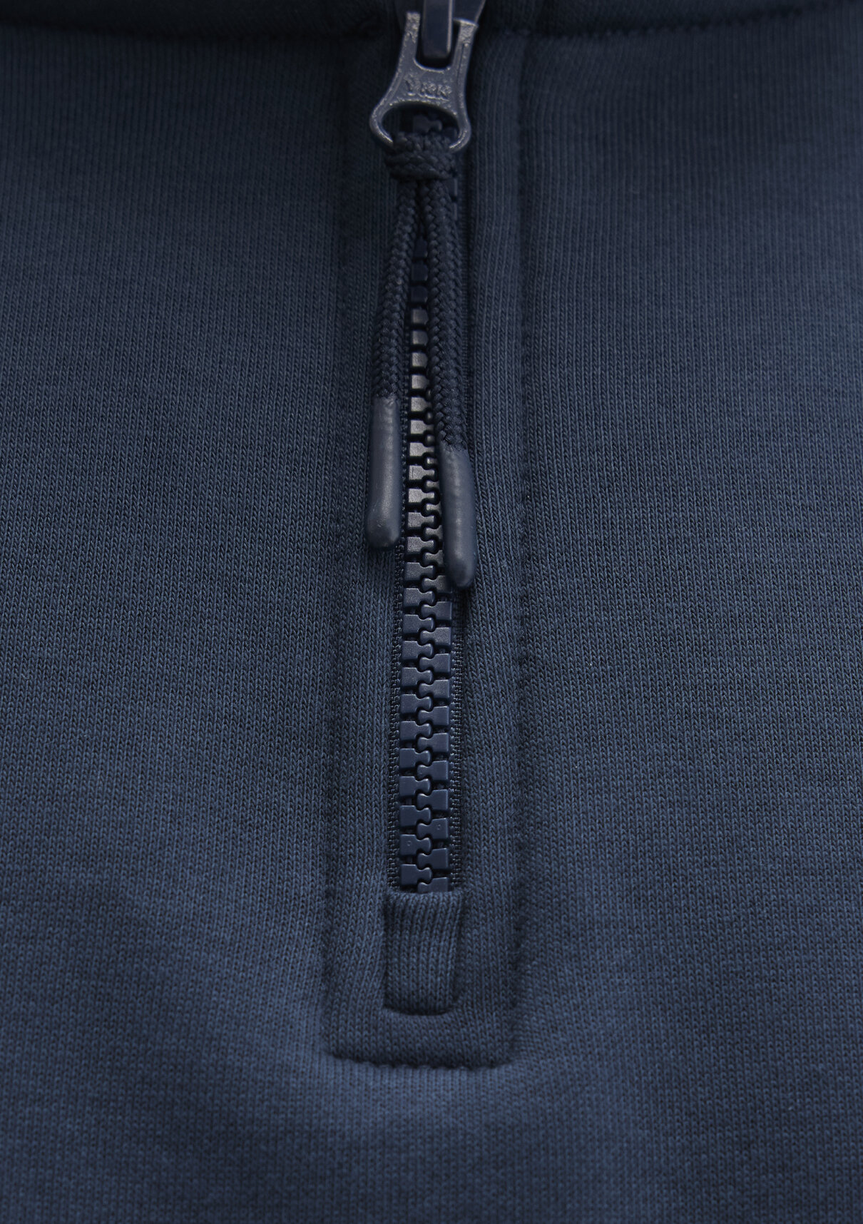 Mavi Yarı Fermuarlı Lacivert Basic Sweatshirt görsel 8