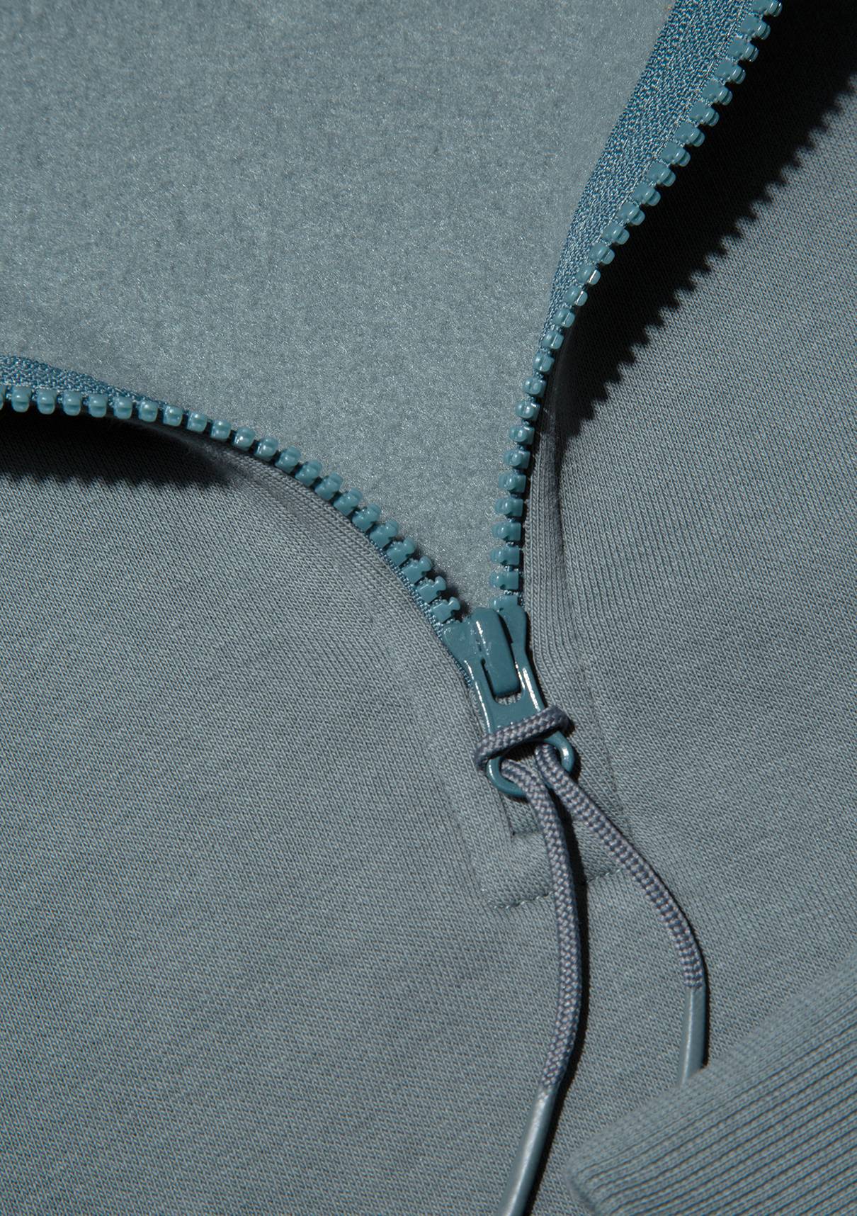 Mavi Yarı Fermuarlı Yeşil Basic Sweatshirt görsel 6