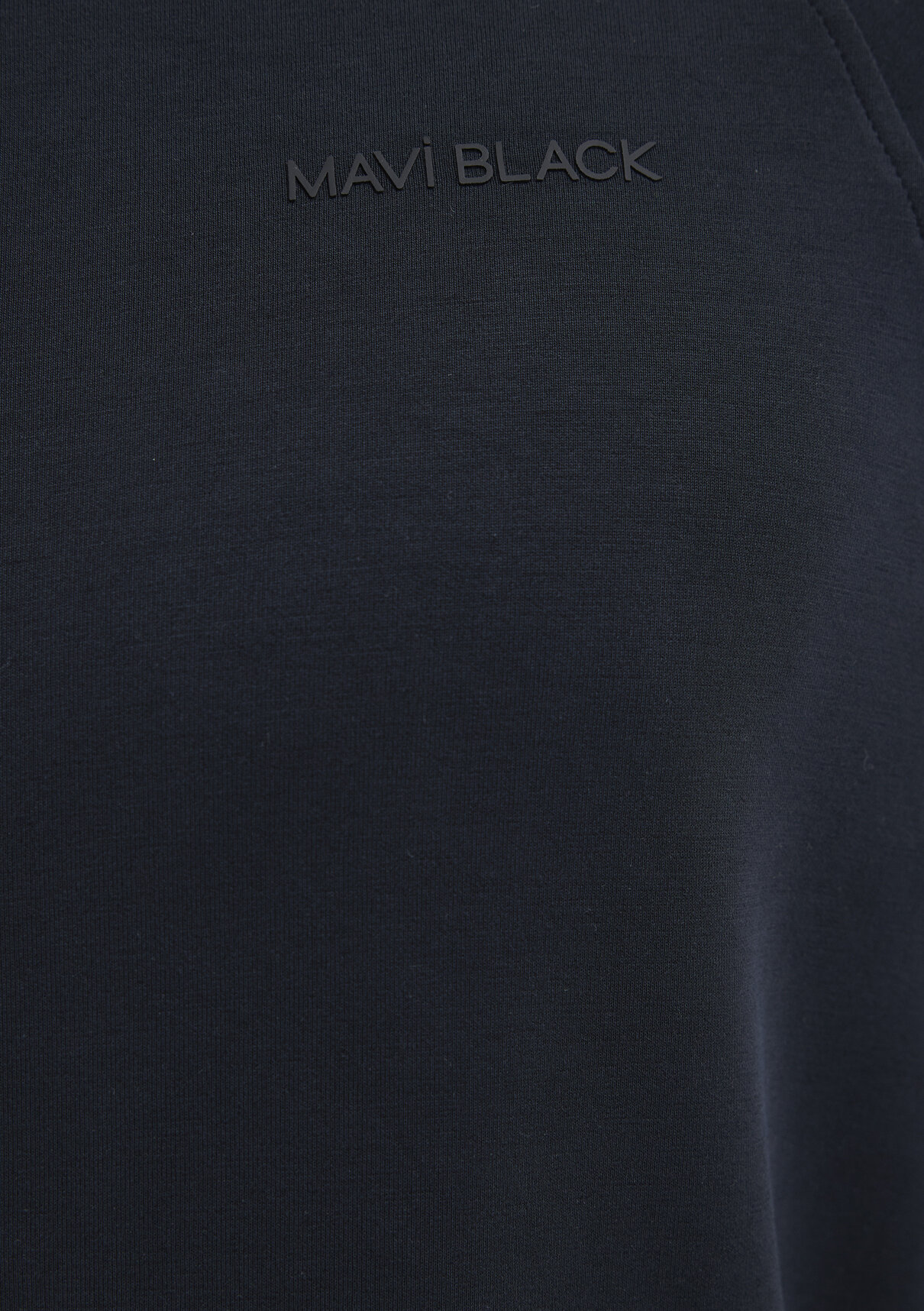 Mavi Soft-Premium Siyah (TENCEL™) Modal Karışımlı Fermuarlı Sweatshirt görsel 7