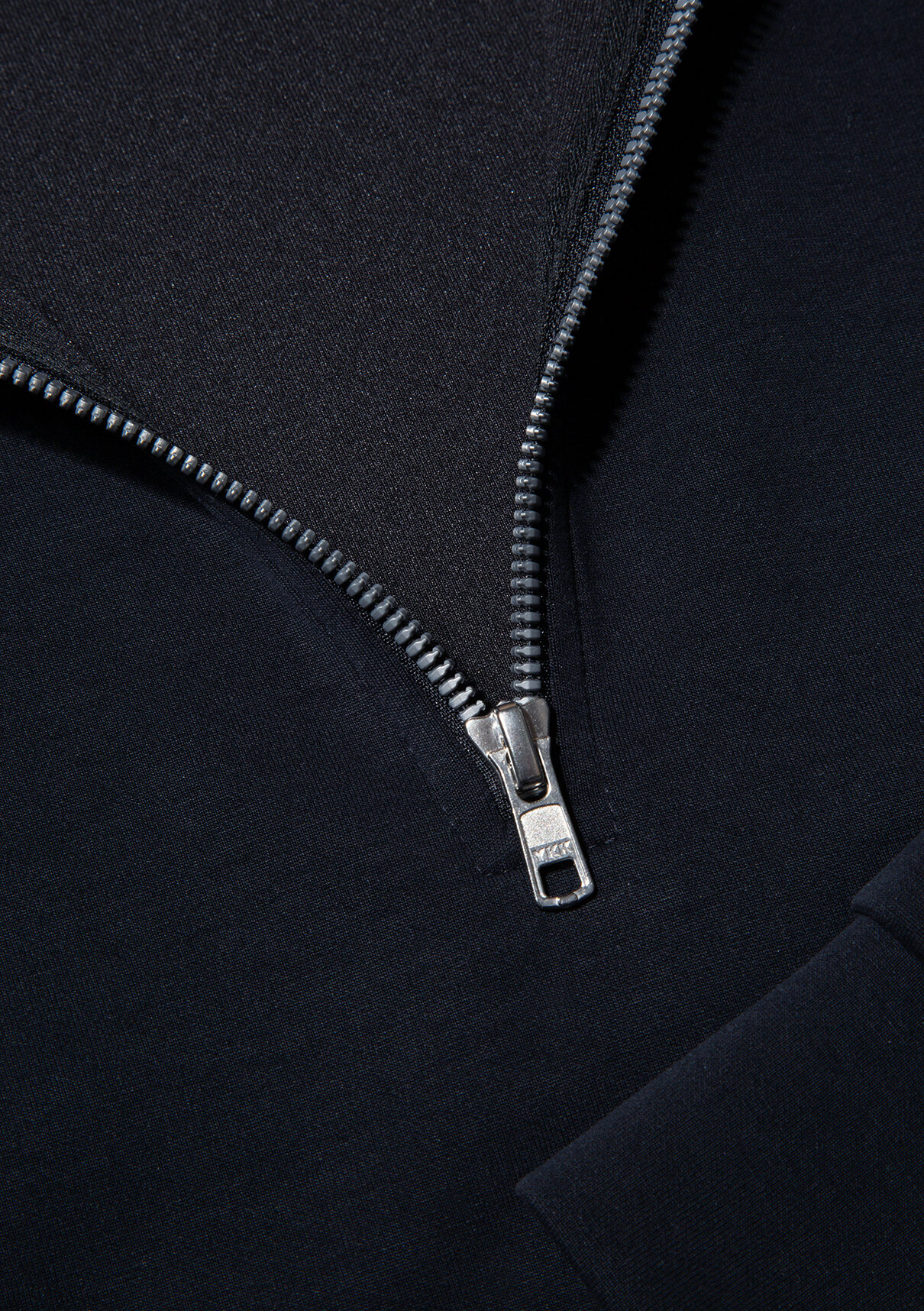 Mavi Soft-Premium Siyah (TENCEL™) Modal Karışımlı Fermuarlı Sweatshirt görsel 8