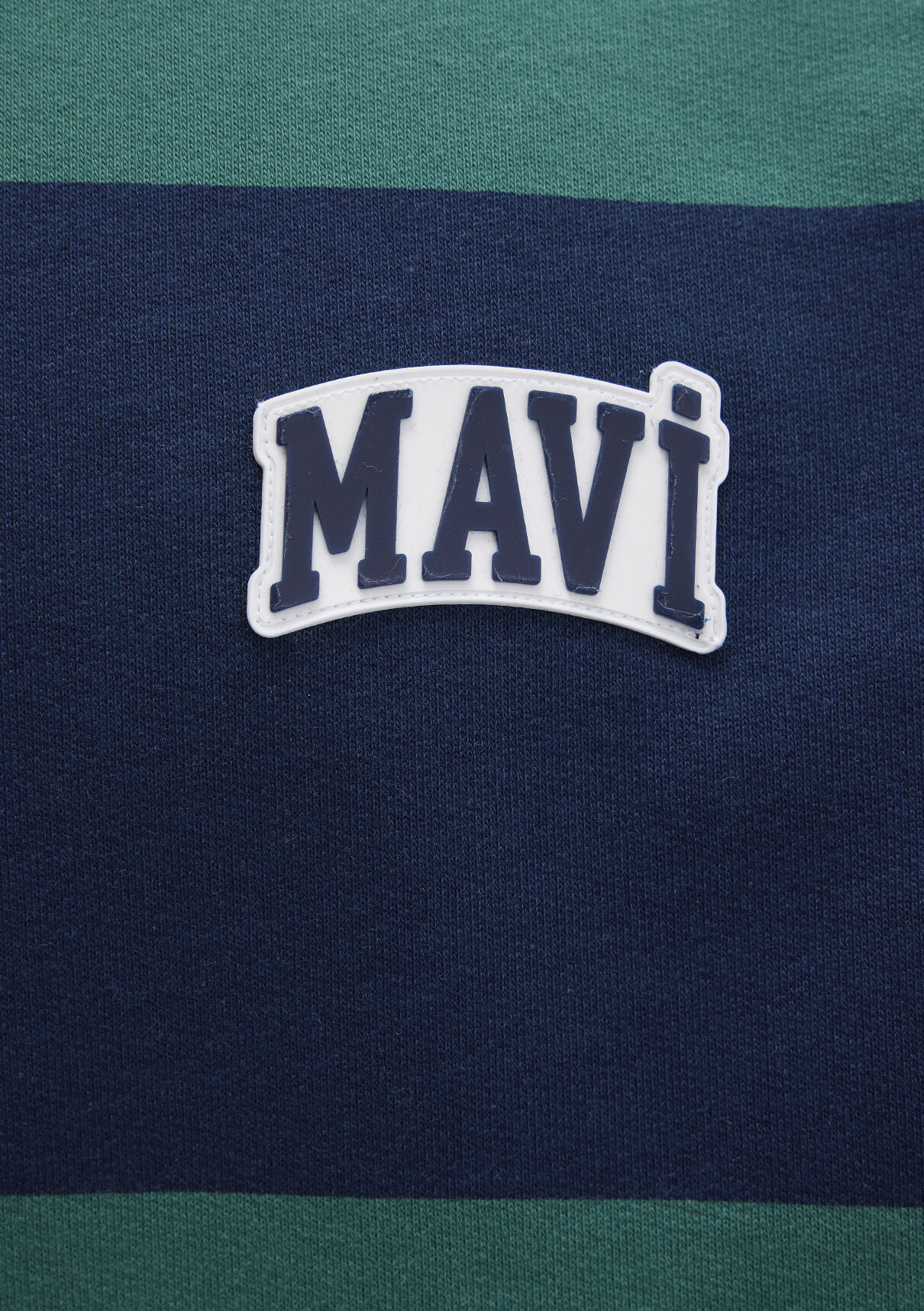 Mavi Logo Çizgili Lacivert Sweatshirt görsel 6