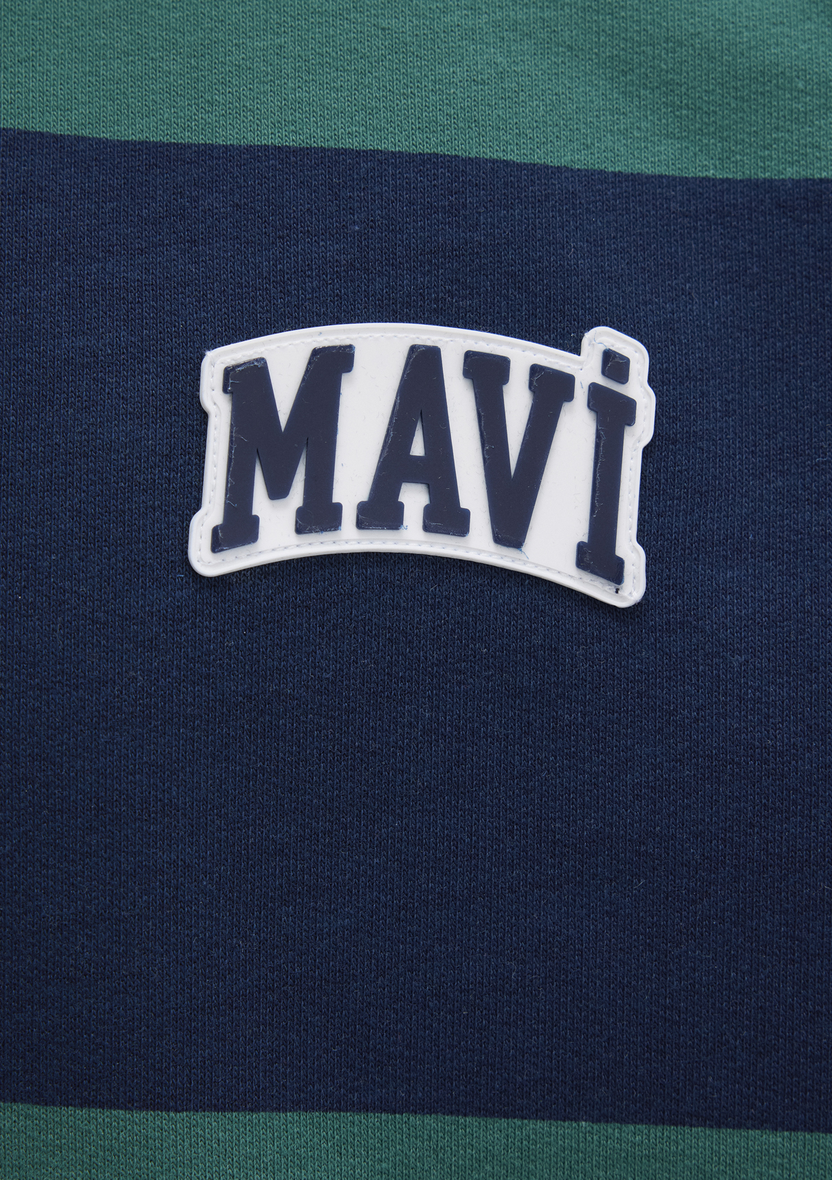 Mavi Logo Çizgili Lacivert Sweatshirt görsel 7