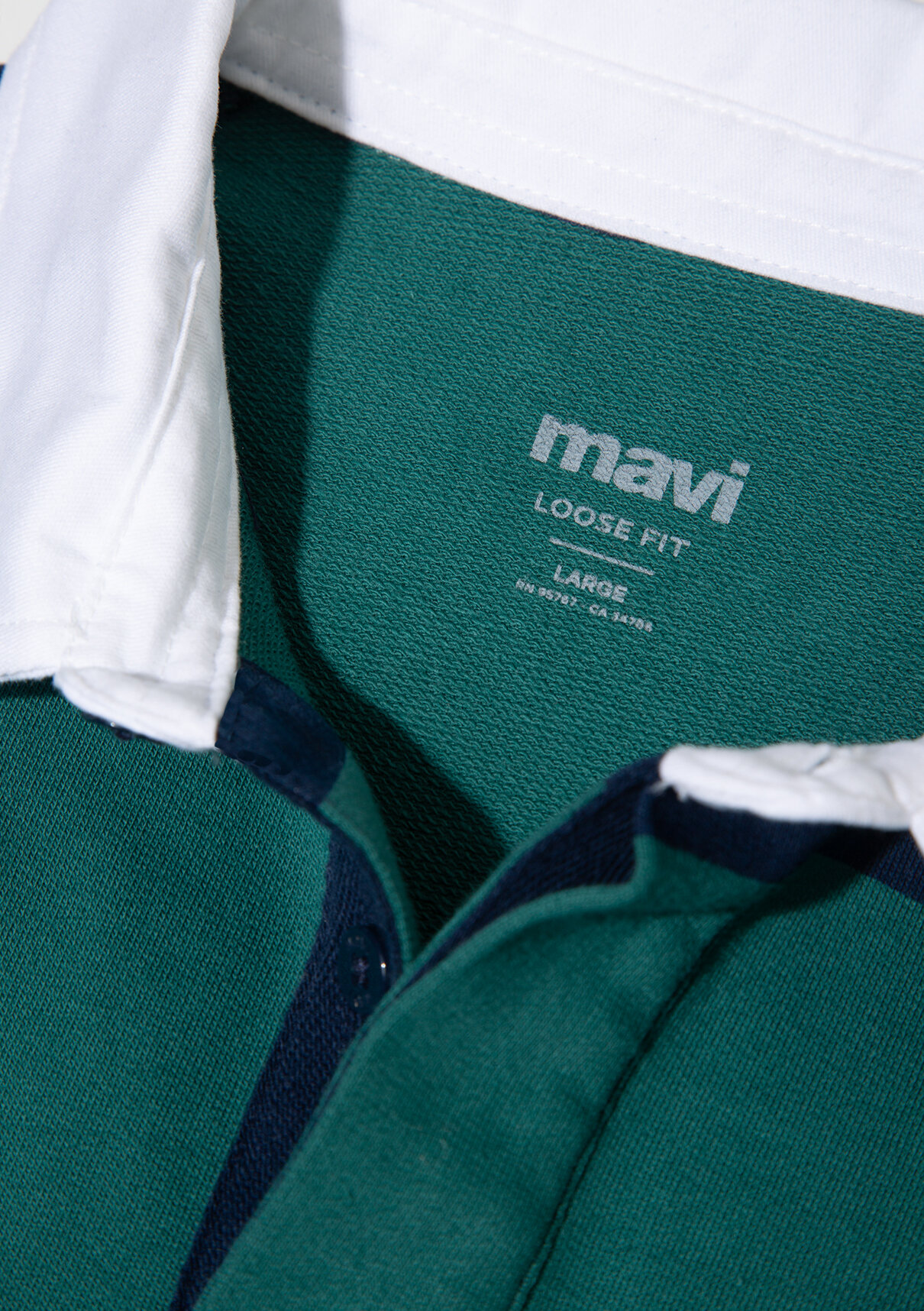 Mavi Logo Çizgili Lacivert Sweatshirt görsel 8