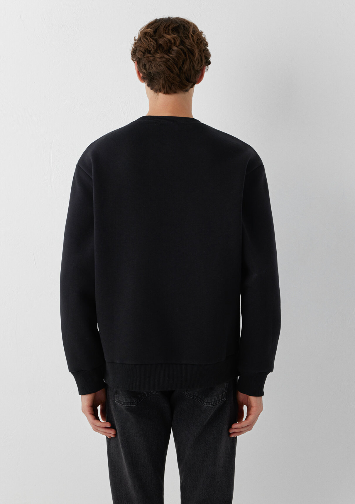 Mavi Logo Siyah Sweatshirt görsel 5