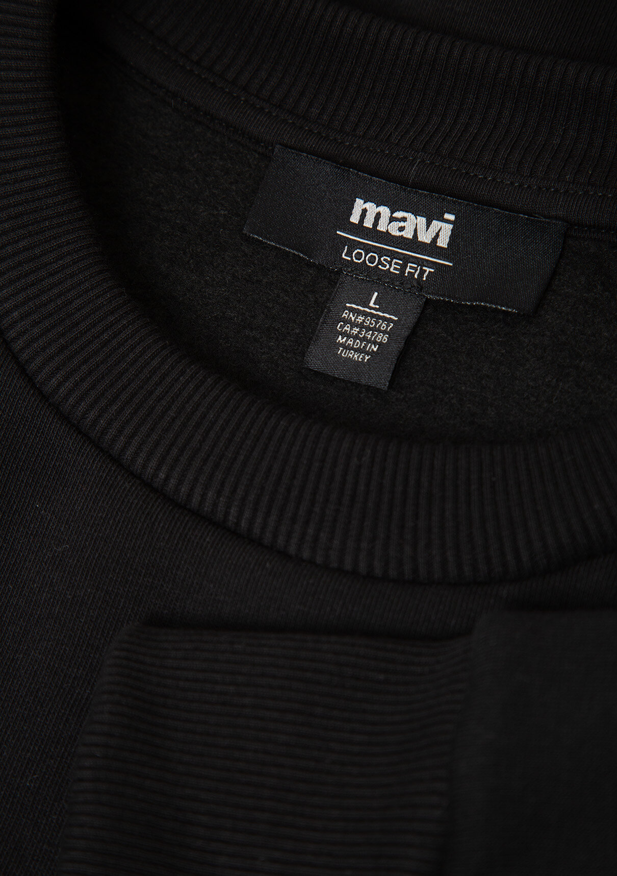 Mavi Logo Siyah Sweatshirt görsel 7