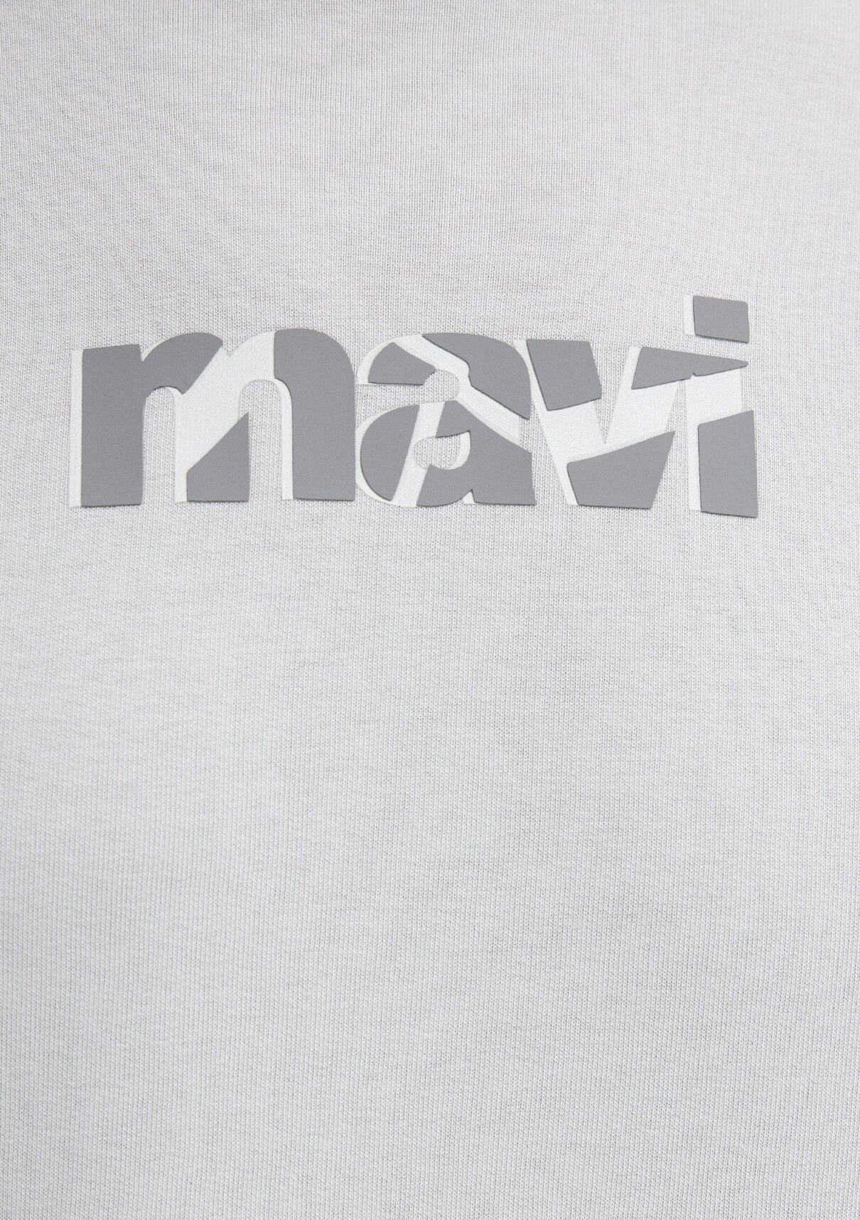 Mavi Logo Baskılı Gri Sweatshirt görsel 8