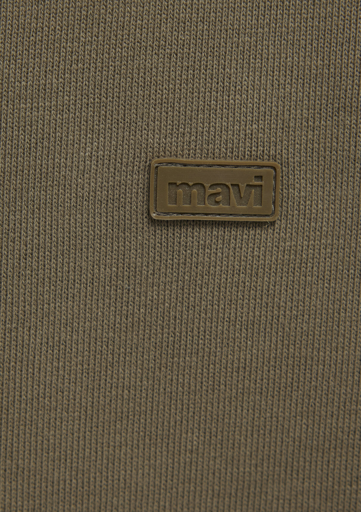 Mavi Kapüşonlu Haki Sweatshirt görsel 8